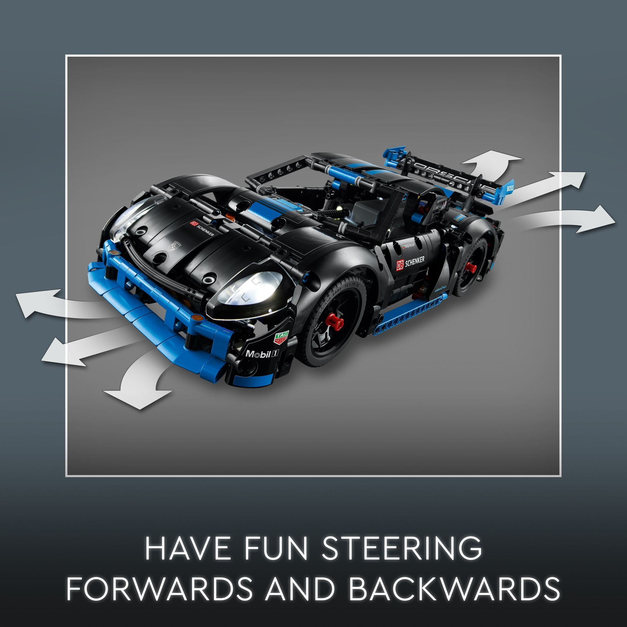 LEGO Technic Porsche GT4 e-Performance Race Car Toy, Remote Control Car Playset, Porsche Gift for Kids, 42176 - Image 5