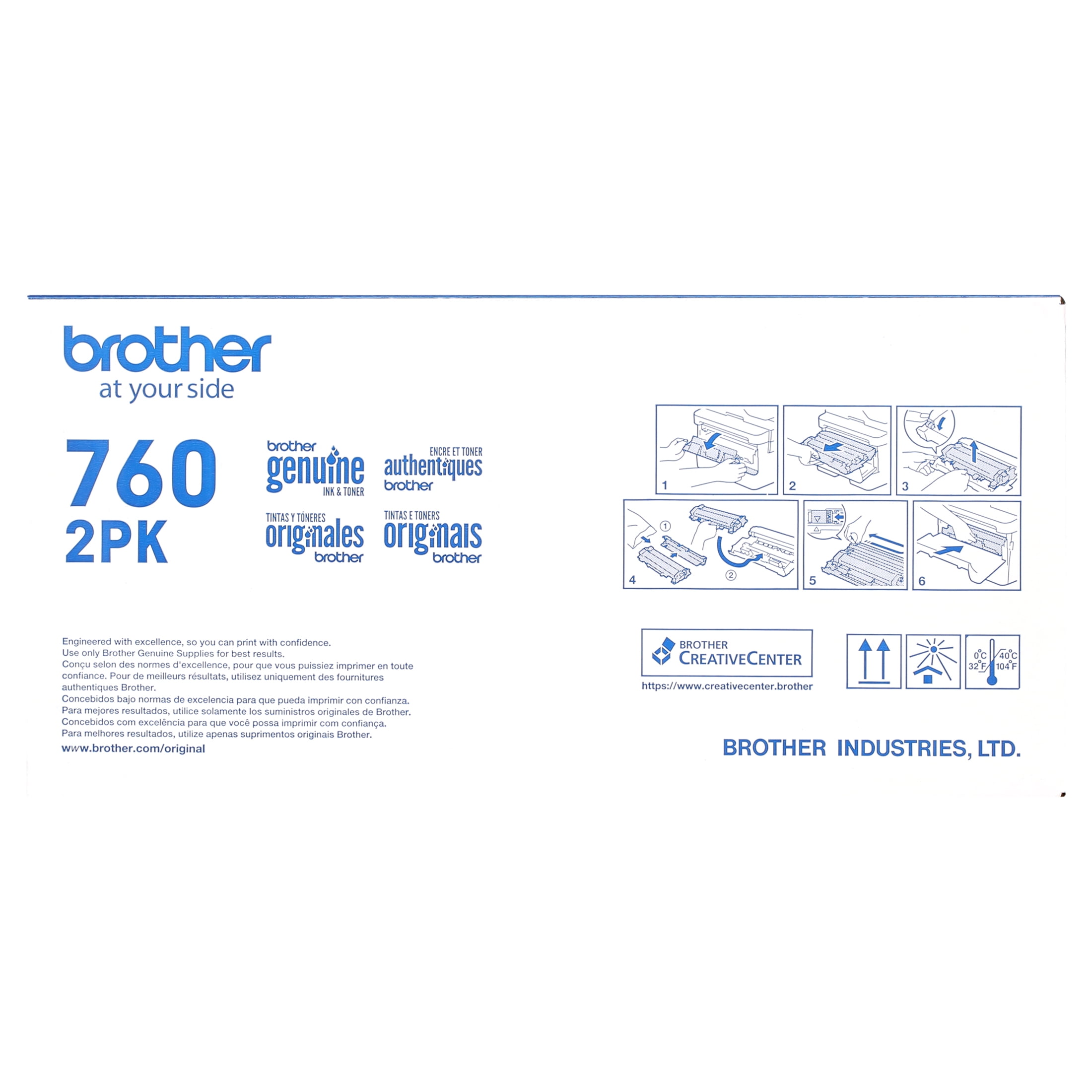 Brother Genuine High-Yield Black Toner Cartridge Twin Pack TN7602PK - Image 6