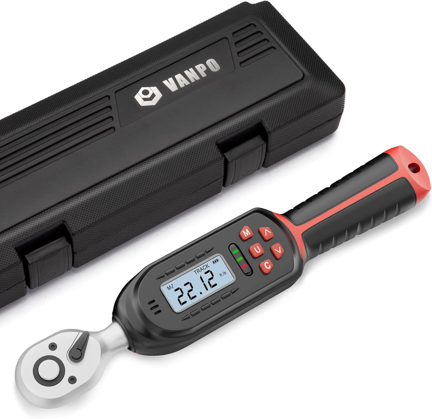 vanpo, 1/4 inch LED, Digital Torque Wrench, 13.78 inch