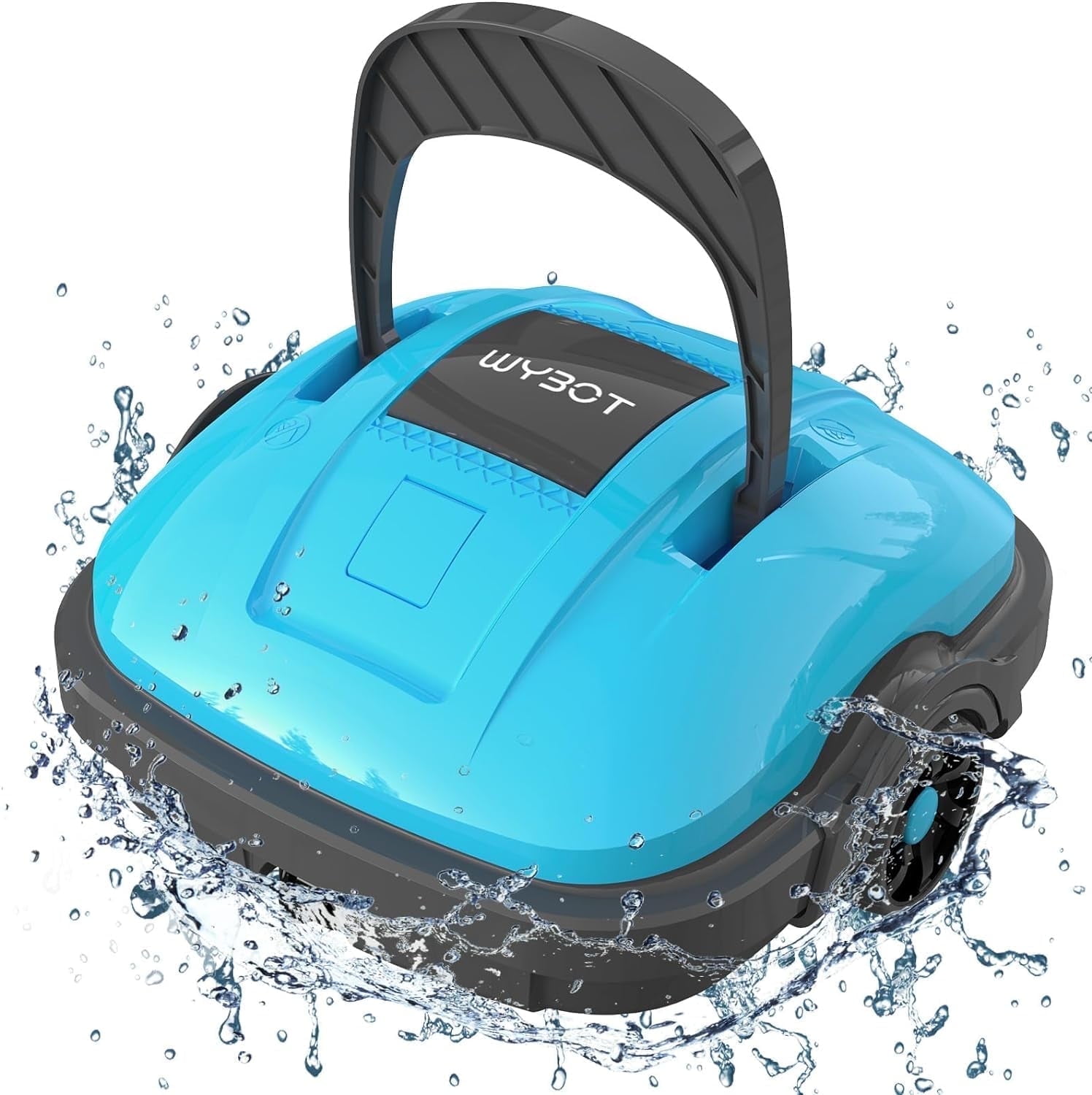 WYBOT Osprey 200 Cordless Robotic Pool Cleaner, IPX8 Waterproof, 180μm Fine FilterPowerful Suction, Dual-Motor, Automatic Pool Vacuum without Hoses for above/in Ground Swimming Pools Cleaning, Bule