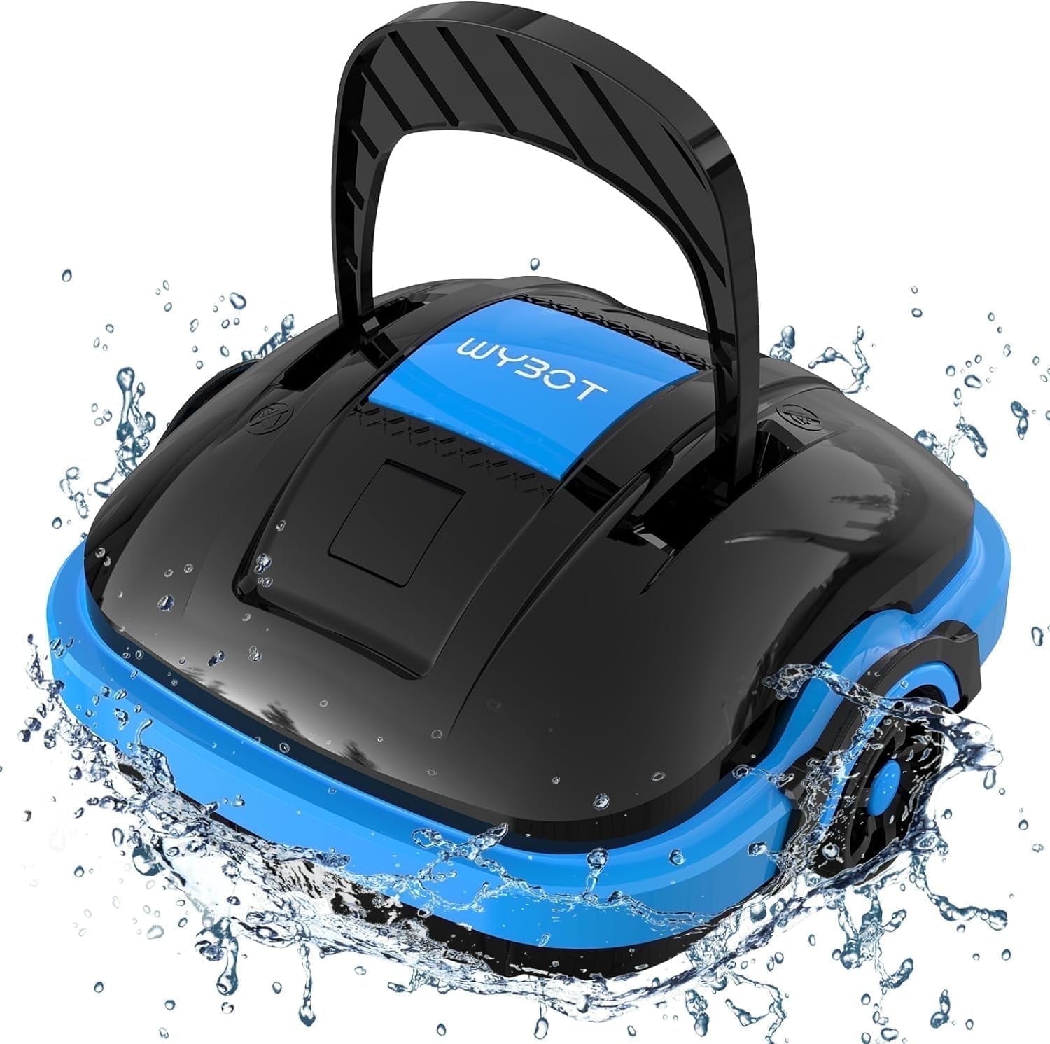 WYBOT Osprey 200 Cordless Robotic Pool Cleaner, IPX8 Waterproof, 180μm Fine FilterPowerful Suction, Dual-Motor, Automatic Pool Vacuum without Hoses for above/in Ground Swimming Pools Cleaning, Black