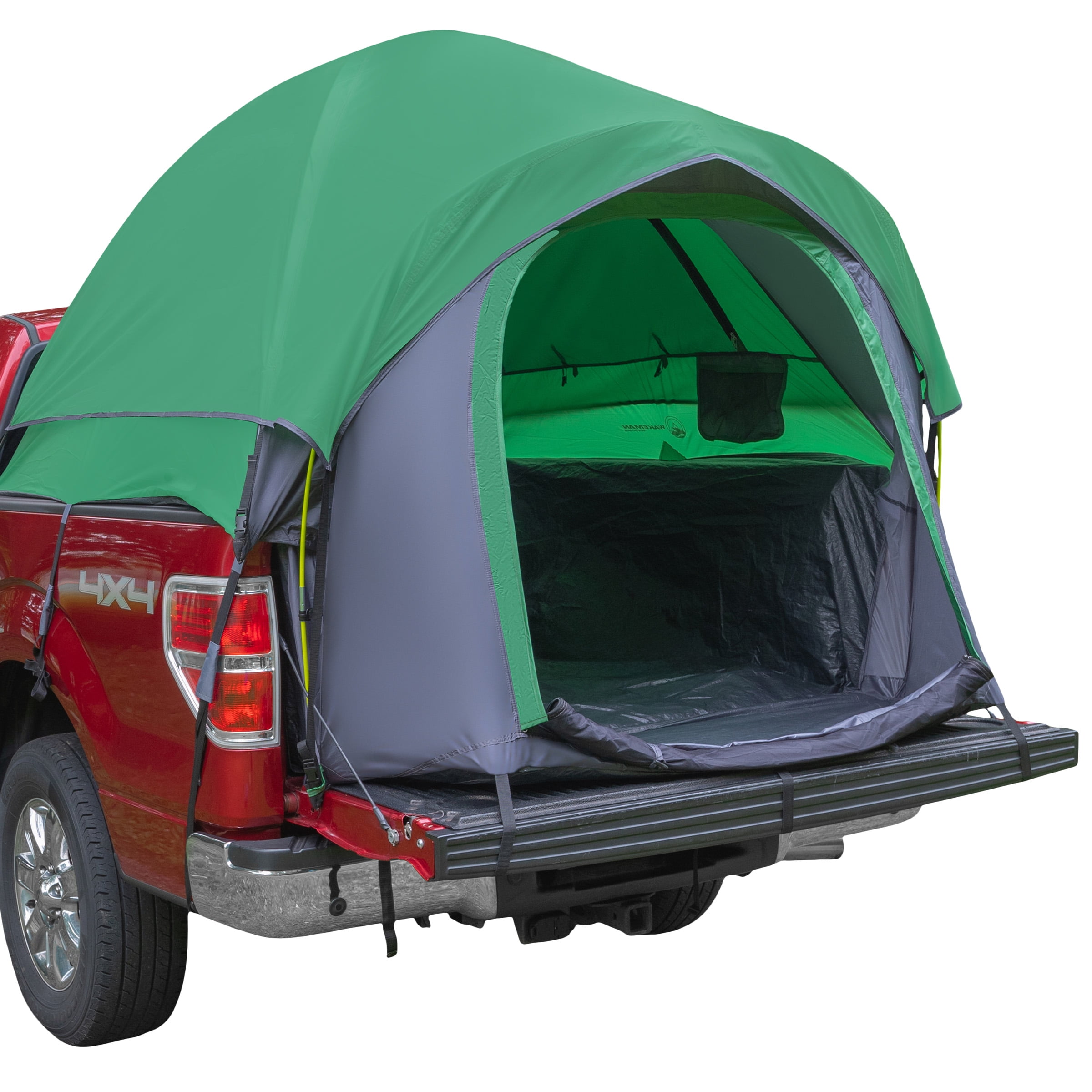 Wakeman Outdoors Water-Resistant Truck Bed Tent for 2-Person, Green, Fits 5.5-6 ft Truck Beds