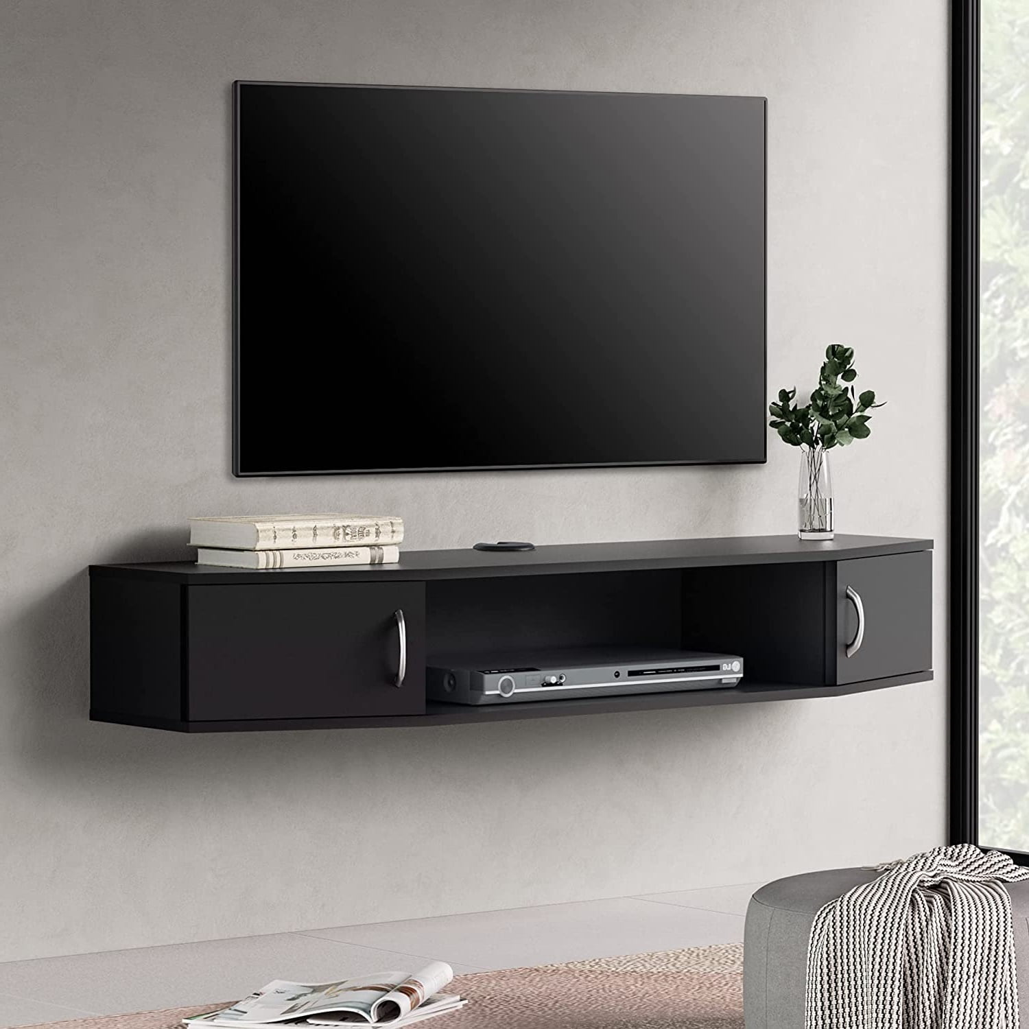 Wall Mounted Floating TV Stand,Modern Media Console for Living Room Bedroom