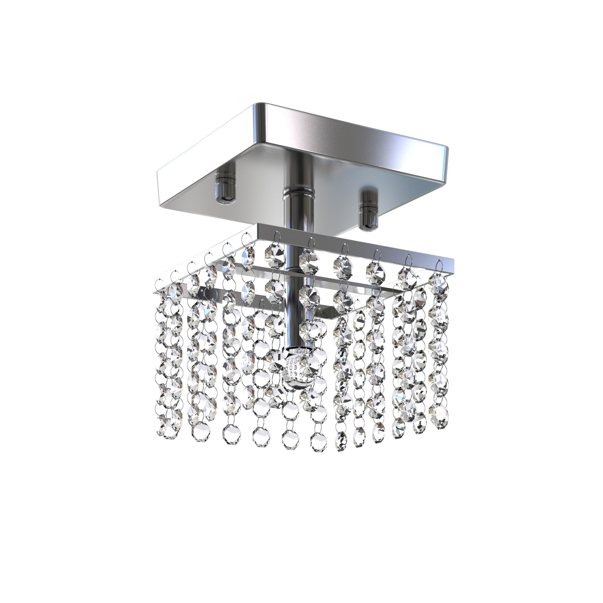 Warehouse of Tiffany RL8086 Jhea 1-light Crystal 5-inch Chrome Chandelier