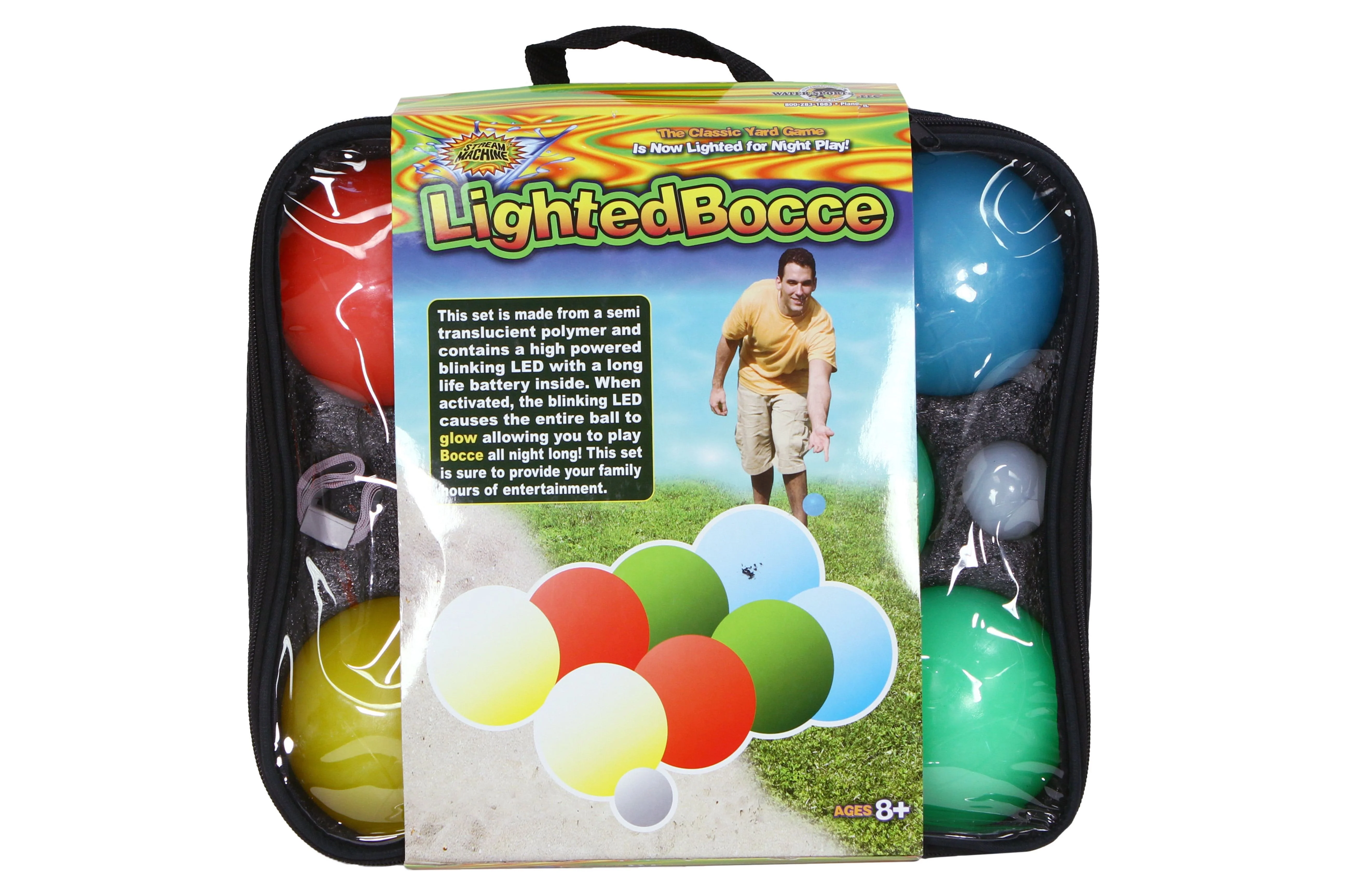 Water Sports Lighted Bocce Ball Set in Plastic, Children 8+ Years