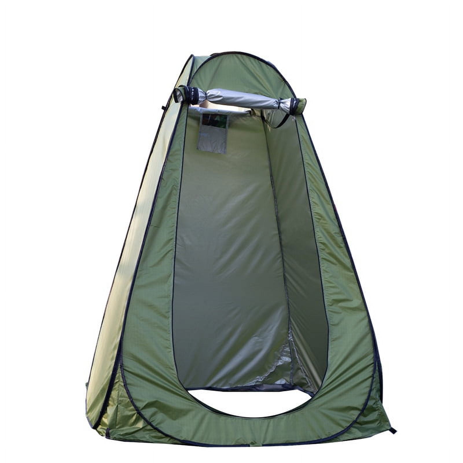 Wehilion Outdoor Instant Shower Tent with Carry Bag, Pop Up Shower Tent, Camping Privacy Shelter Tent Dressing Room, Camping Toilet Fishing Bathing Tent Rain Shelter for Beach,Green