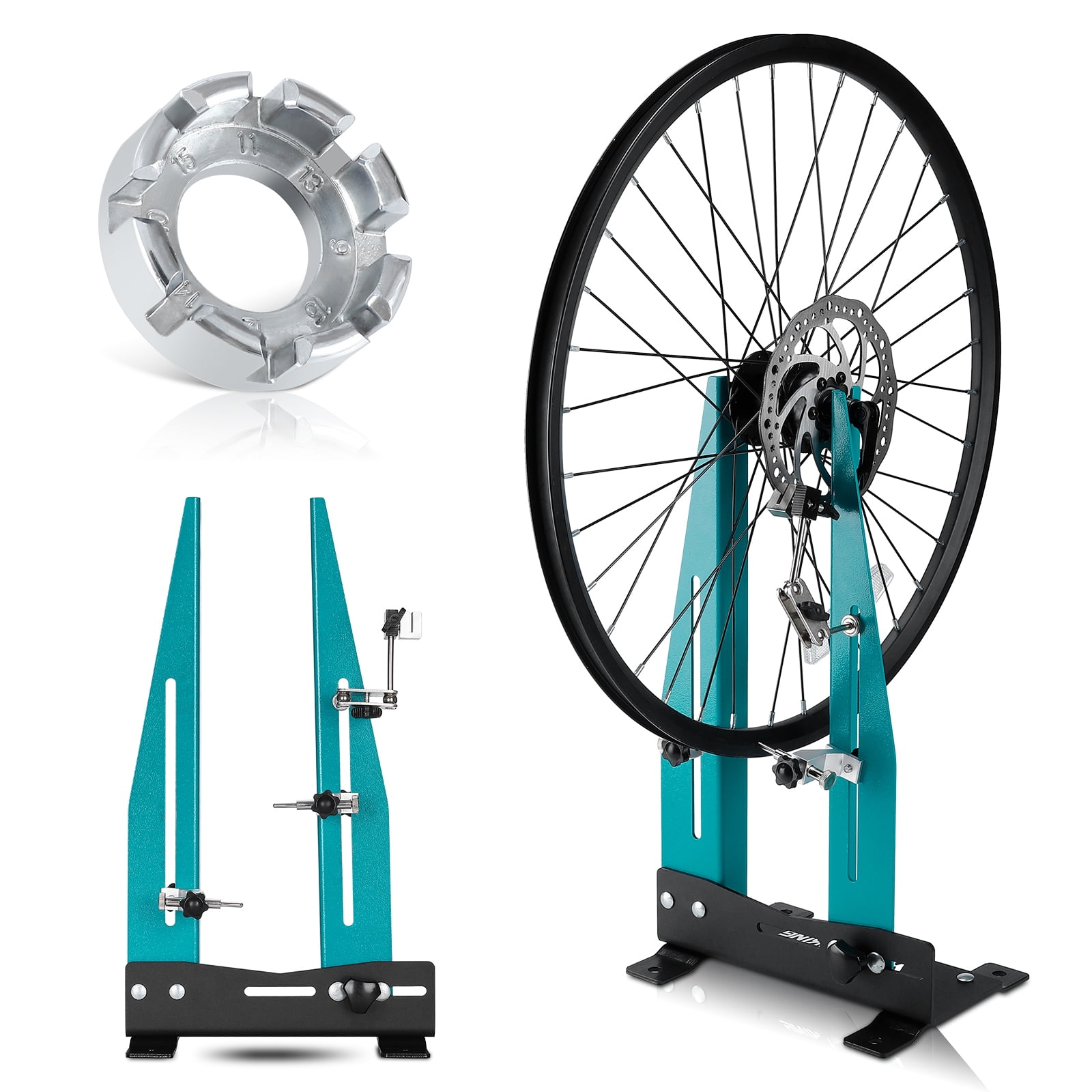 West Biking Aluminum Alloy Bike Repair Stand Bicycle Wheel Alignment Repair Stand Maintenance Rack