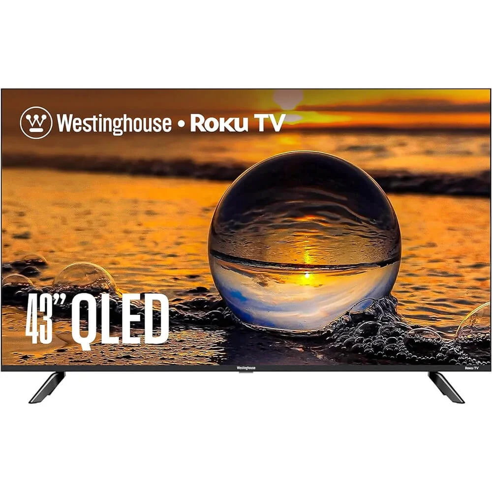 Westinghouse QX Series 43" Edgeless QLED 4K UHD Roku TV (WR43QX400, 2024)