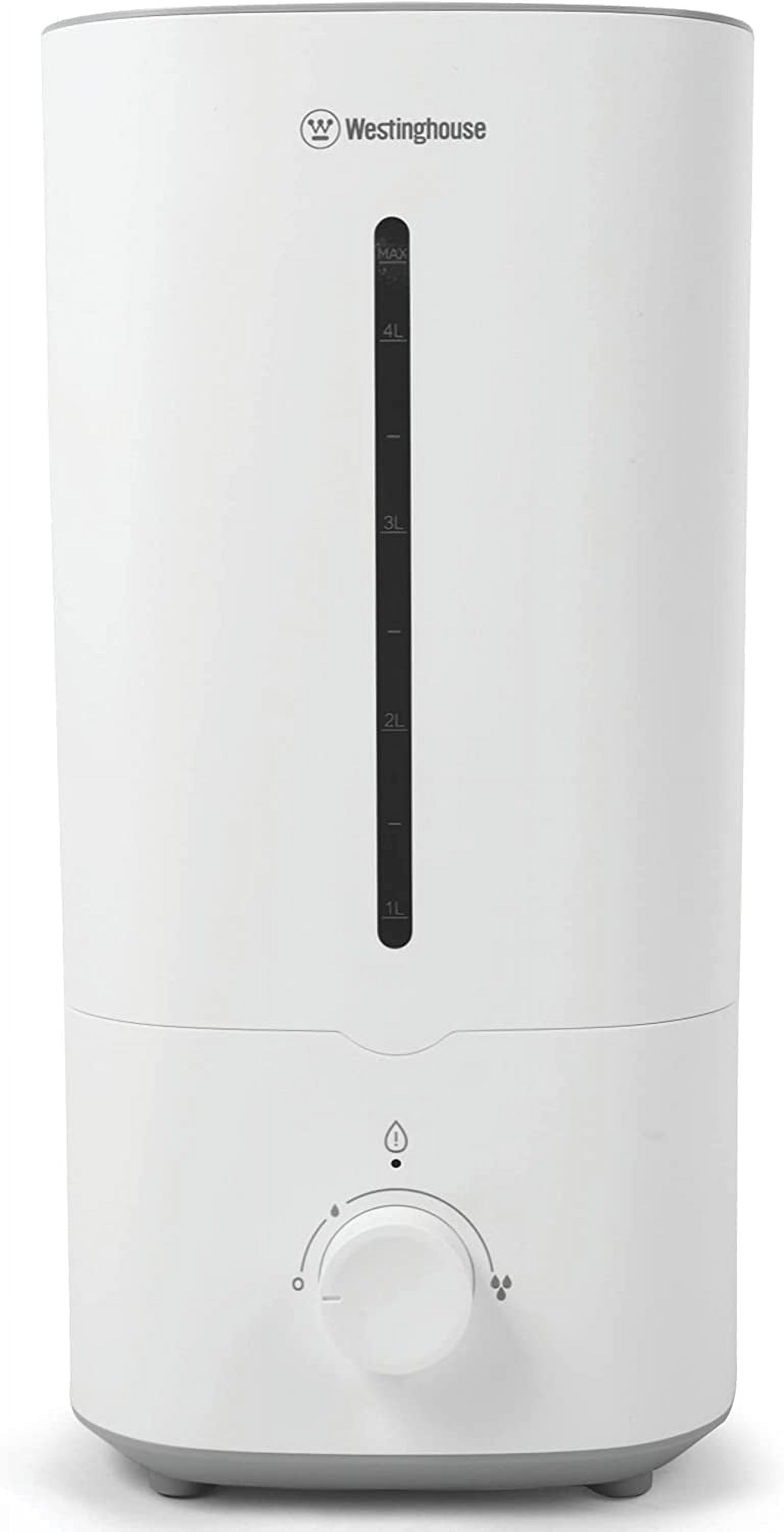 Westinghouse 4.5L Ultrasonic Cool Mist Humidifier, Quiet, Top-Fill, Adjustable Mist, Low Water Alarm