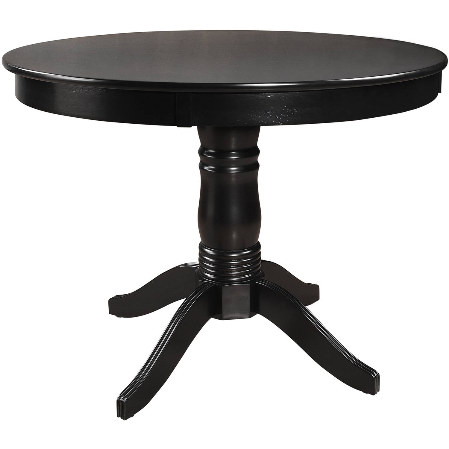 Weston Home Lexington Pedestal Style Black Finish 42" Round Table