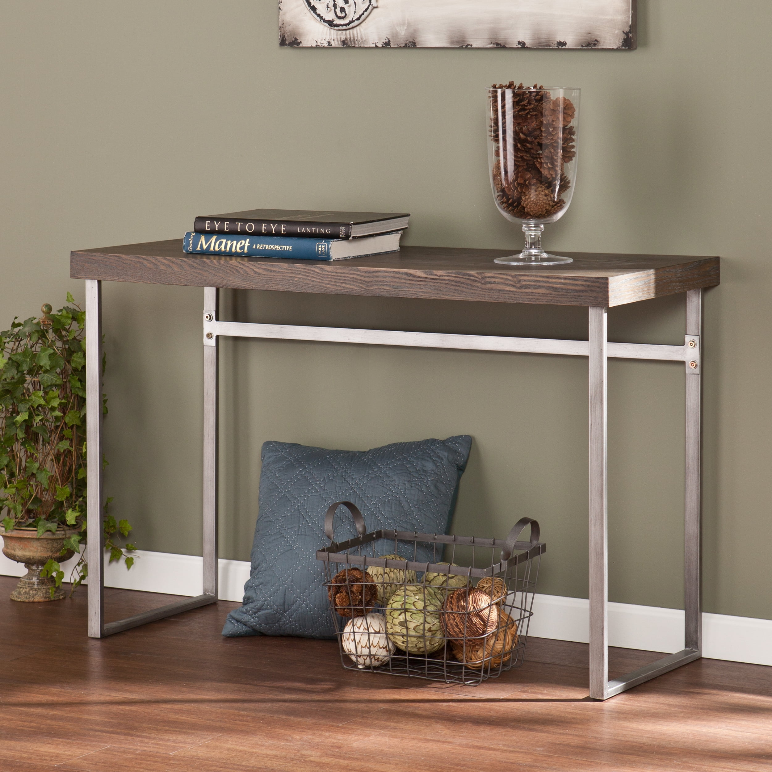 Whelan Console Table, Midcentury-Modern, Burnt Oak