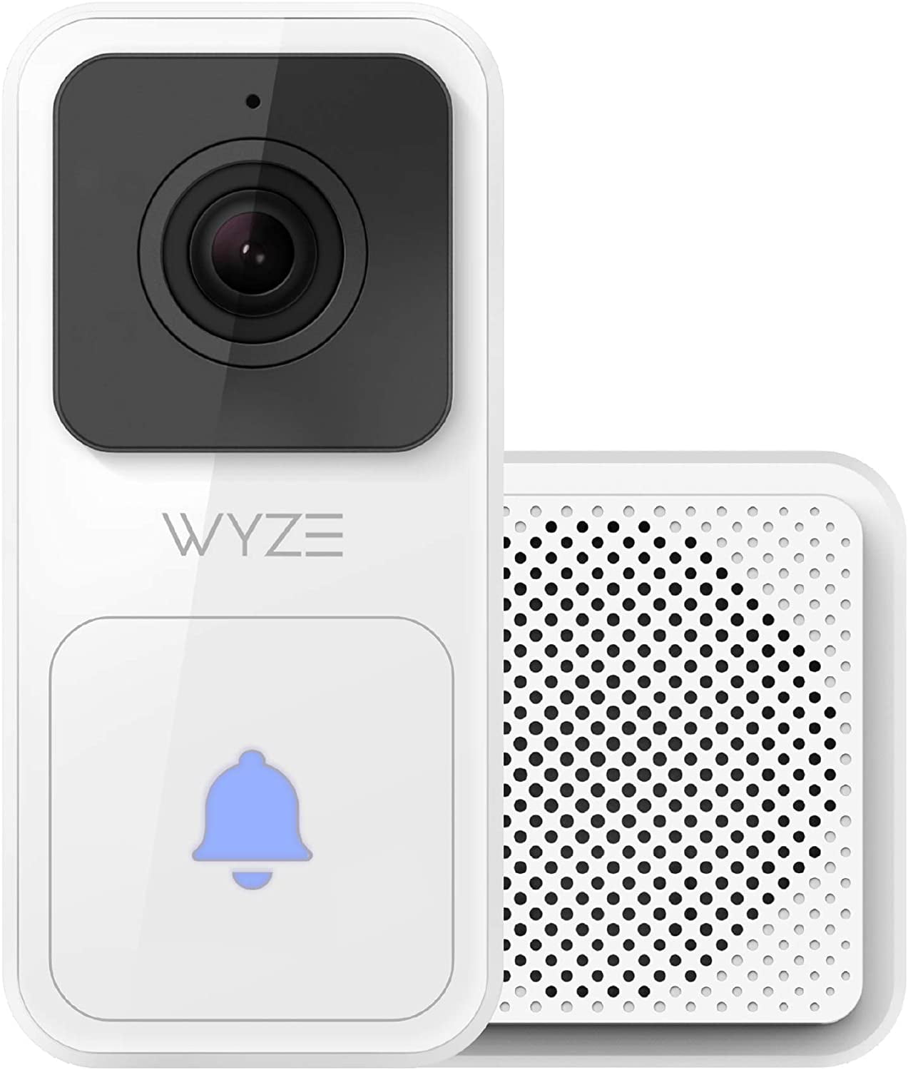 Wyze Video Doorbell (Chime Included), 1080p HD Video, 3:4 Aspect Ratio: 3:4 Head-to-Toe View, 2-Way Audio, Night Vision, Hardwired