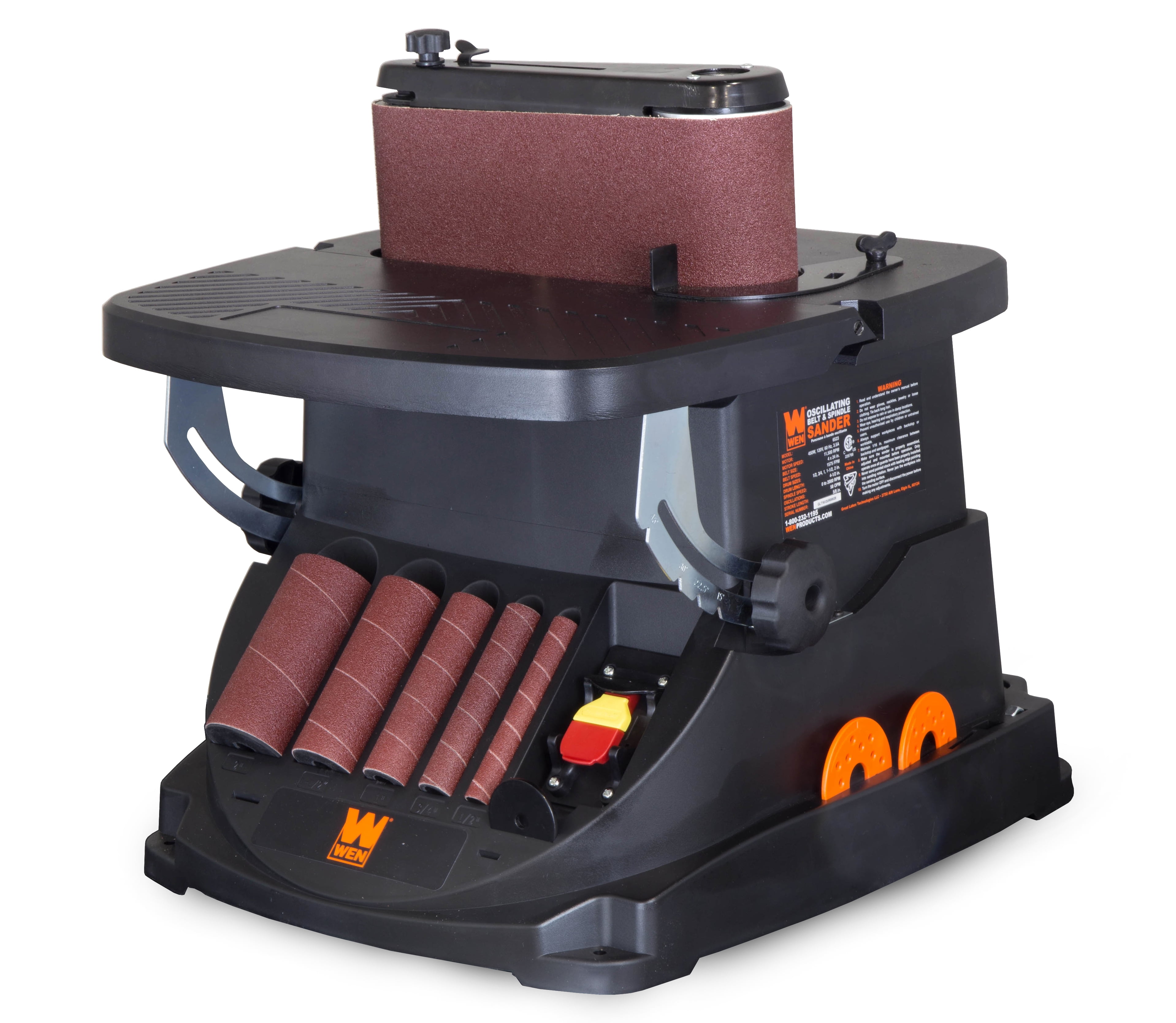 WEN Products 3.5-Amp Oscillating Belt and Spindle Sander, 6524