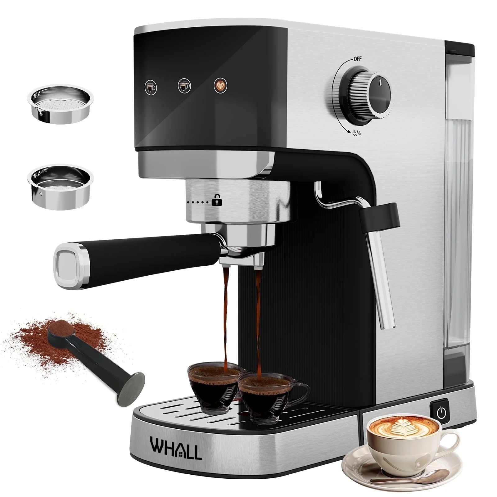 WHALL Touchscreen Espresso Machine