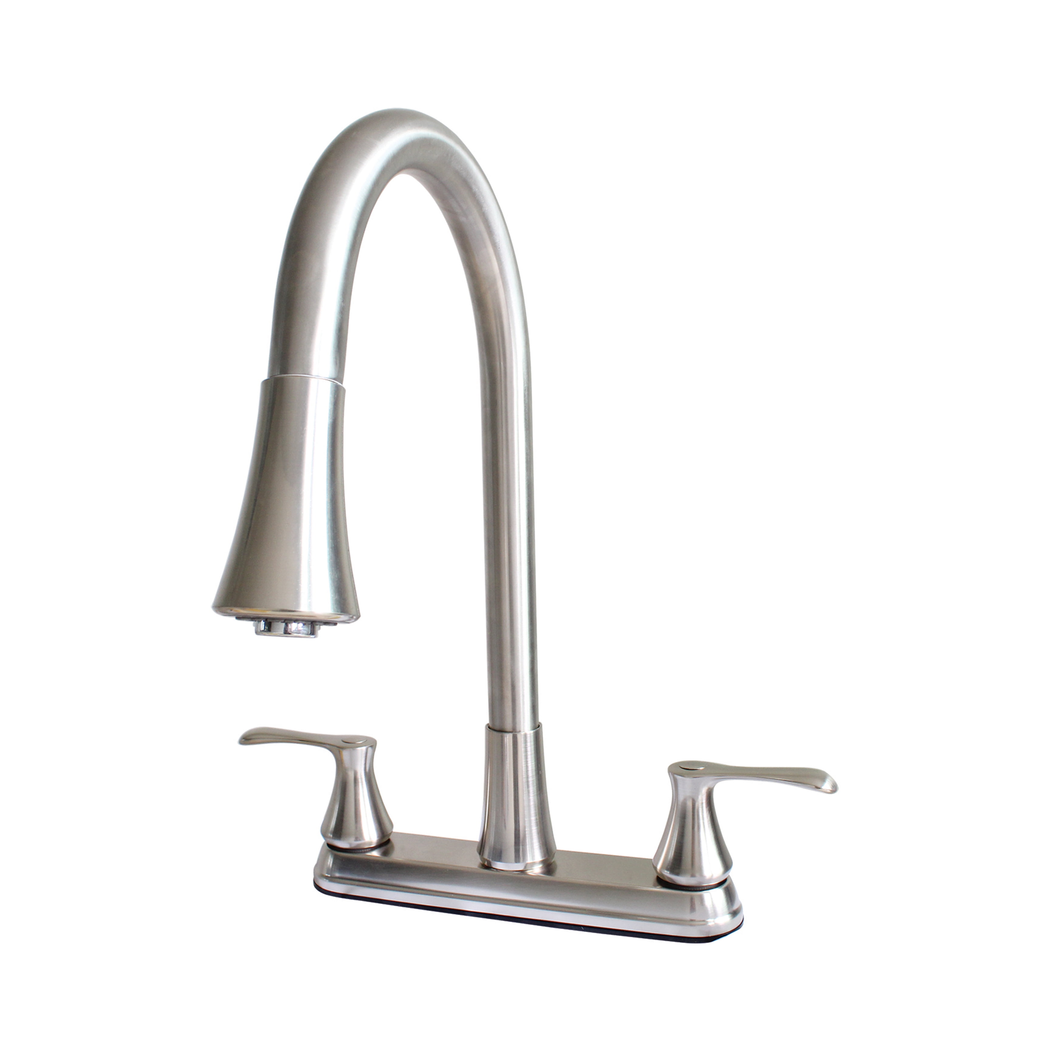 WMF-8201ZNL-BN - Hybrid Metal Deck Kitchen Sink Faucet 28mm Spout with Pull down Spray Brushed Nickel