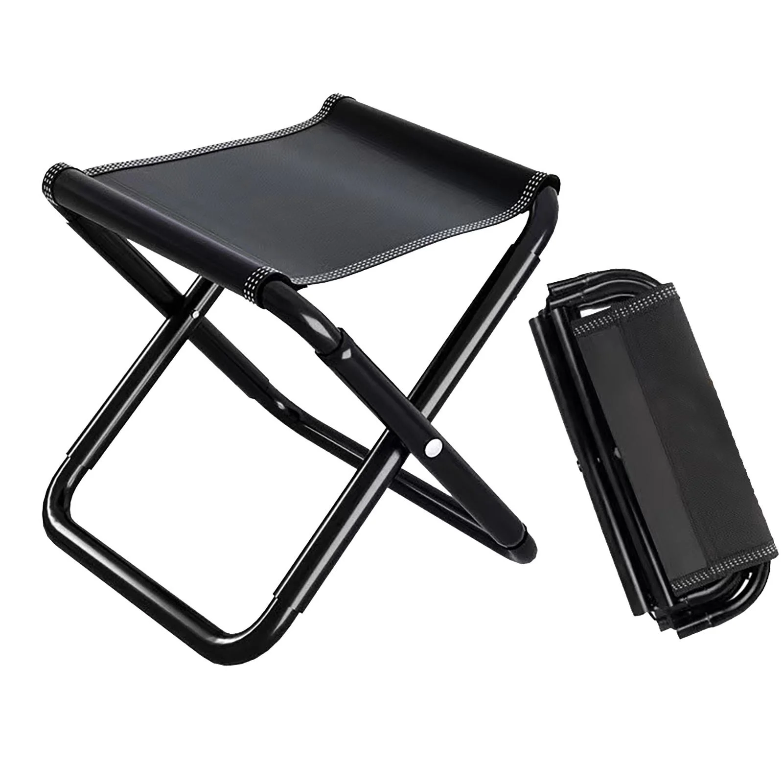WQQZJJ Foldable Chair Outdoor Portable Folding Chair, Combat Readiness , Fishing Stool, Travel Camping Horse, Strong And Light Line Up Camping Chairs