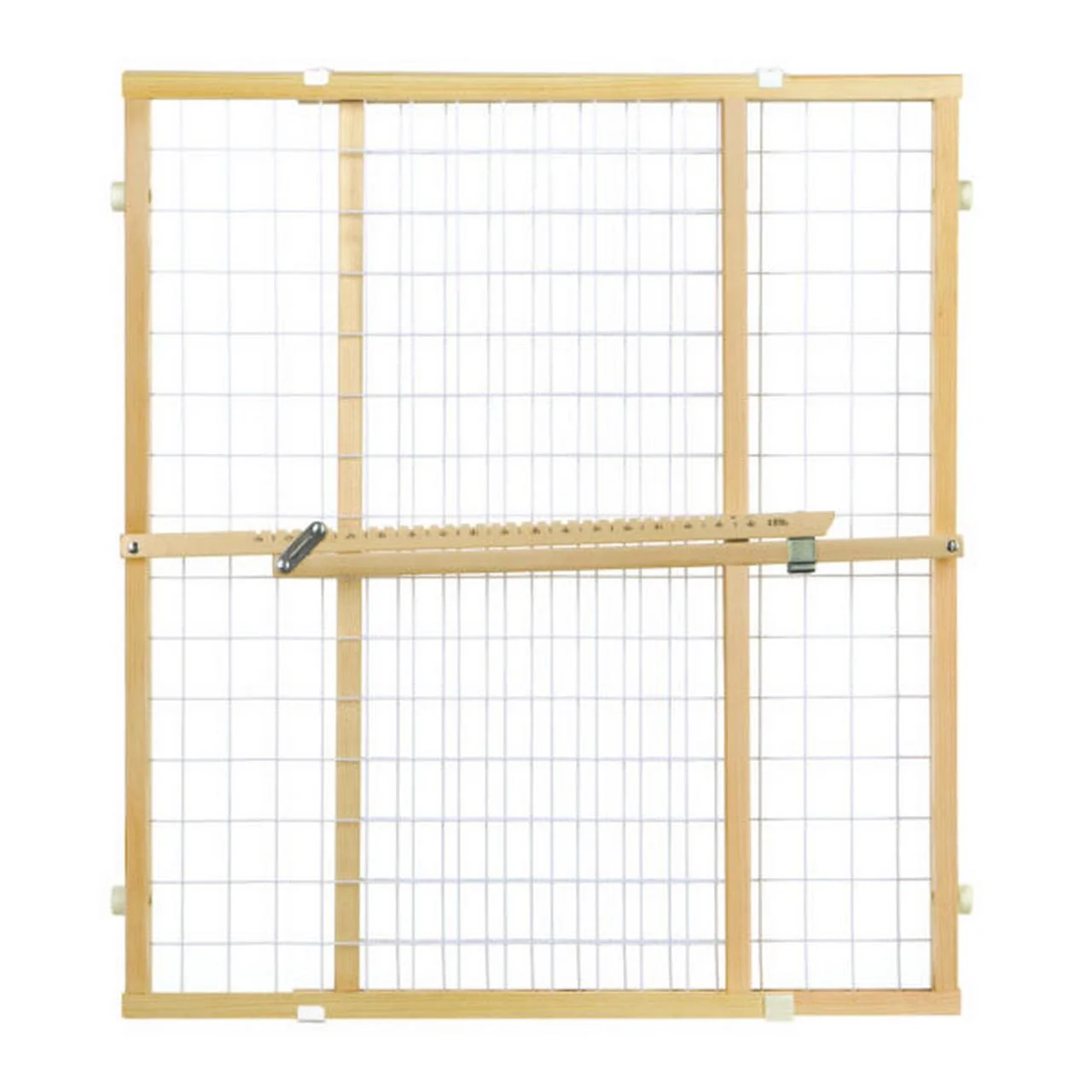 Wide Wire Mesh Pet Gate-Color:White