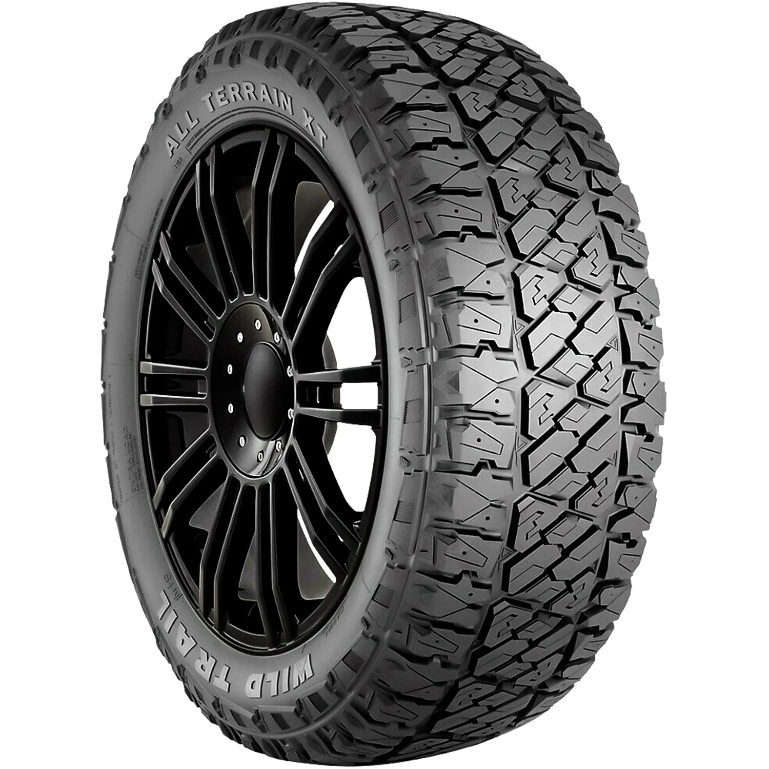 Wild Trail All Terrain XT LT245/75R16 120/116S E Tire Fits: 2015 Toyota Tacoma TRD Pro, 1995-2002 Chevrolet Tahoe LT