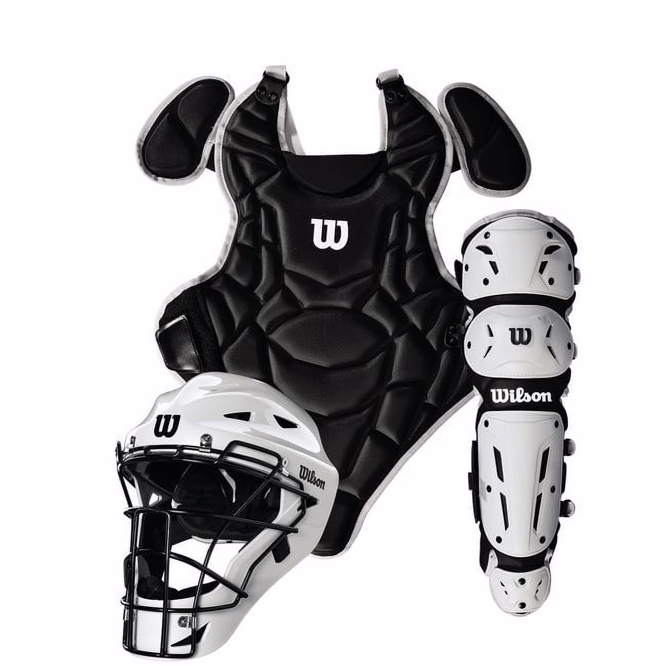 Wilson EZ Gear 2.0 Catcher’s Gear Kit - Black, Large/X-Large (Ages 7-12)