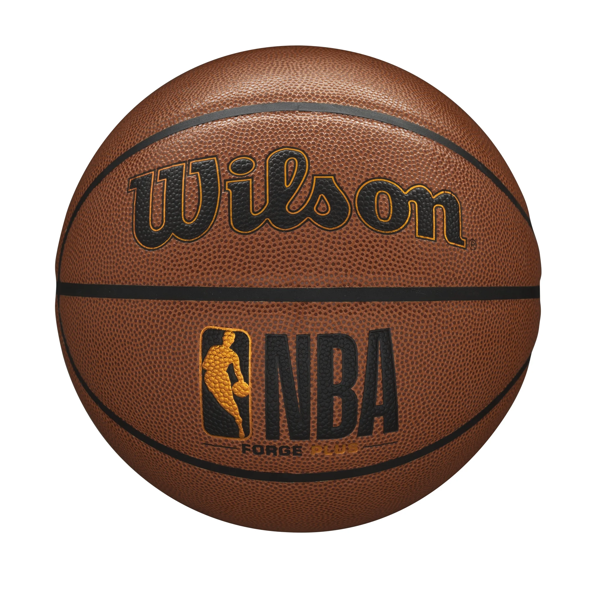 Wilson NBA Forge Plus Basketball with Inflation Retention Lining, Size 7 (29.5")
