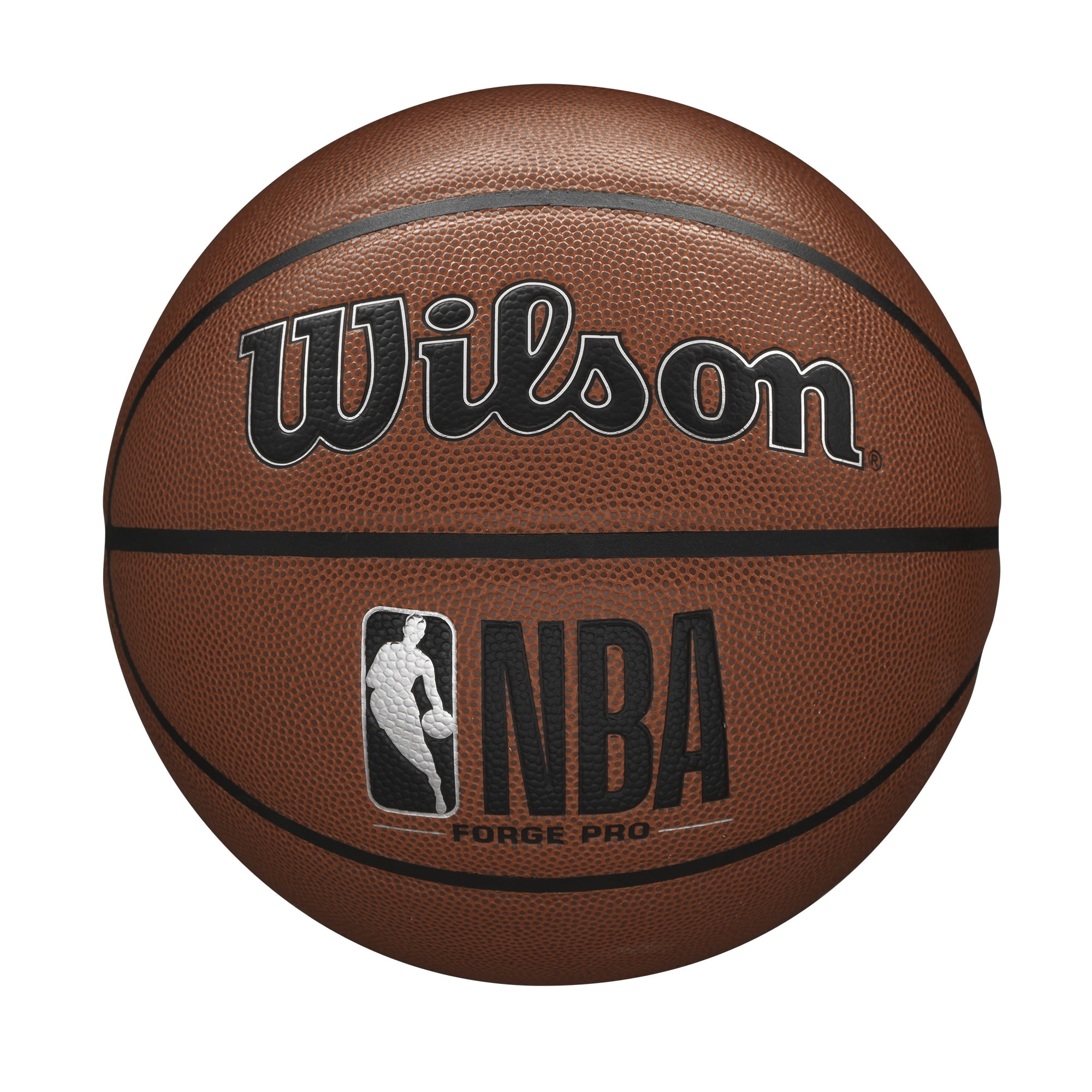Wilson NBA Forge Pro Indoor/Outdoor Basketball, Brown, 27.5 in.