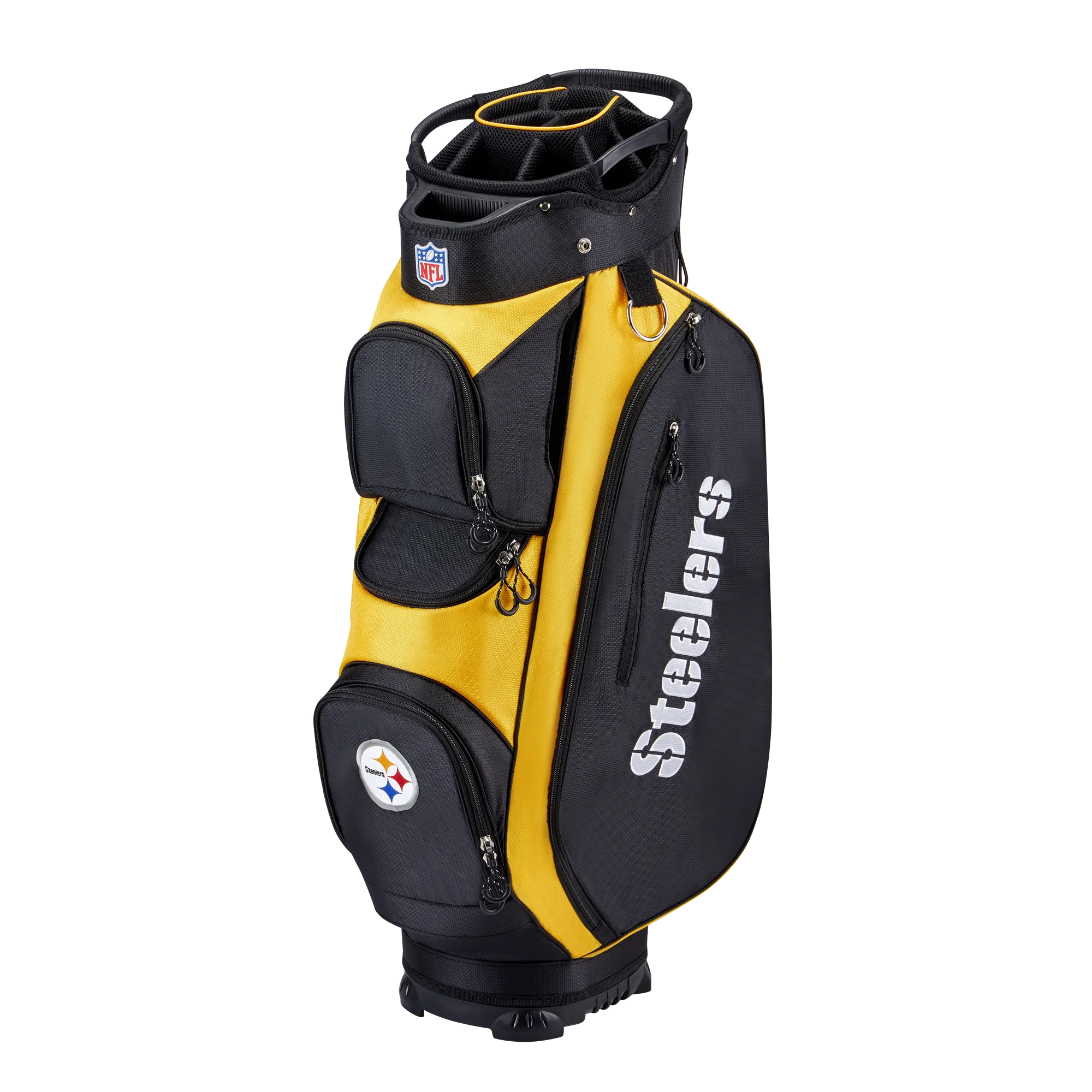 Wilson NFL Pittsburgh Steelers Cart Golf Club Bag, Polyester