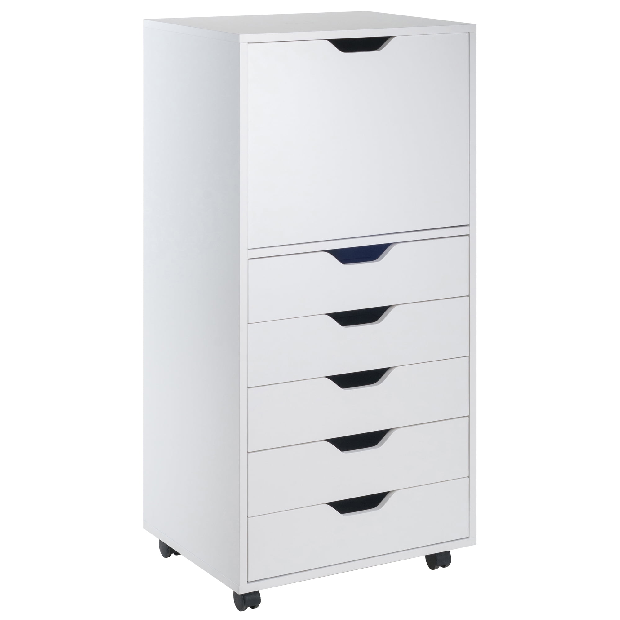 Winsome Halifax 5 Drawer Storage Mobile Cabinet 10616, White Finish