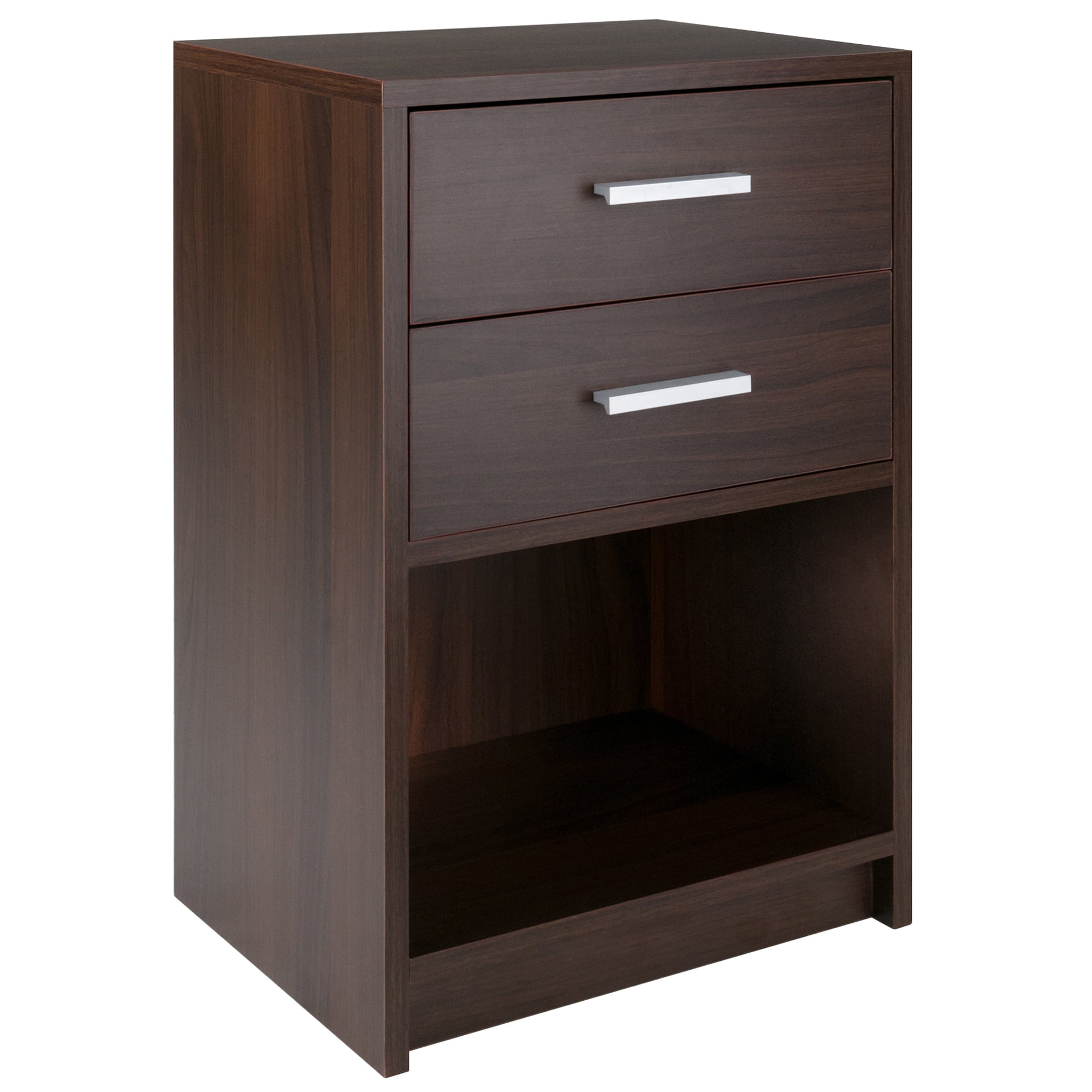 Winsome Molina 2-Drawer Nightstand, Cocoa Finish