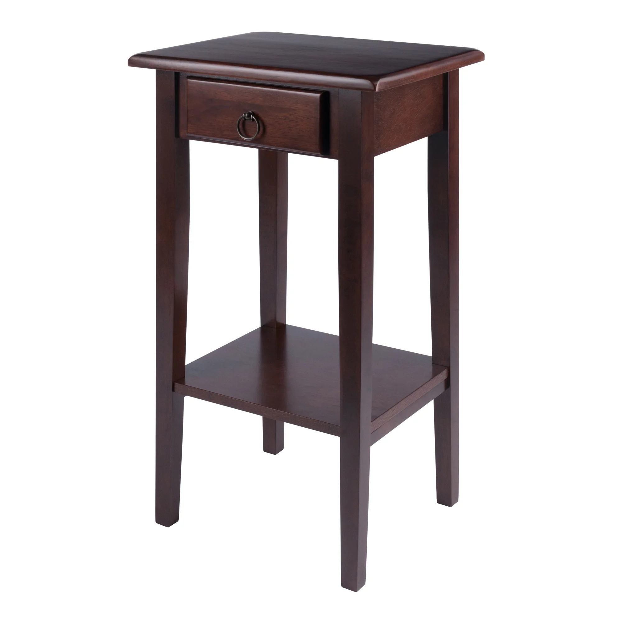 Winsome Wood Regalia Accent, Side Table, Walnut Finish