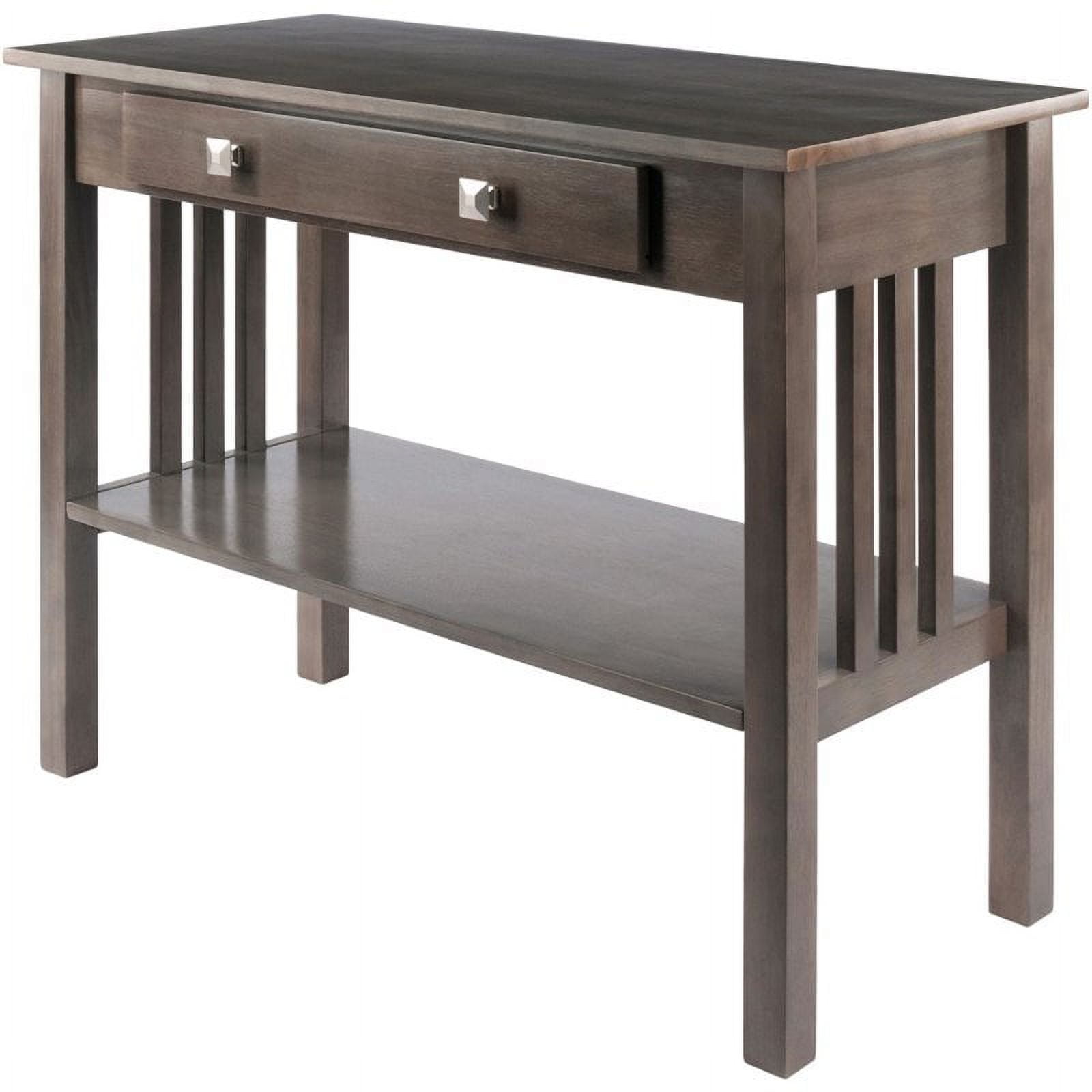 Winsome Wood Stafford Console Hall Table, Oyster Gray