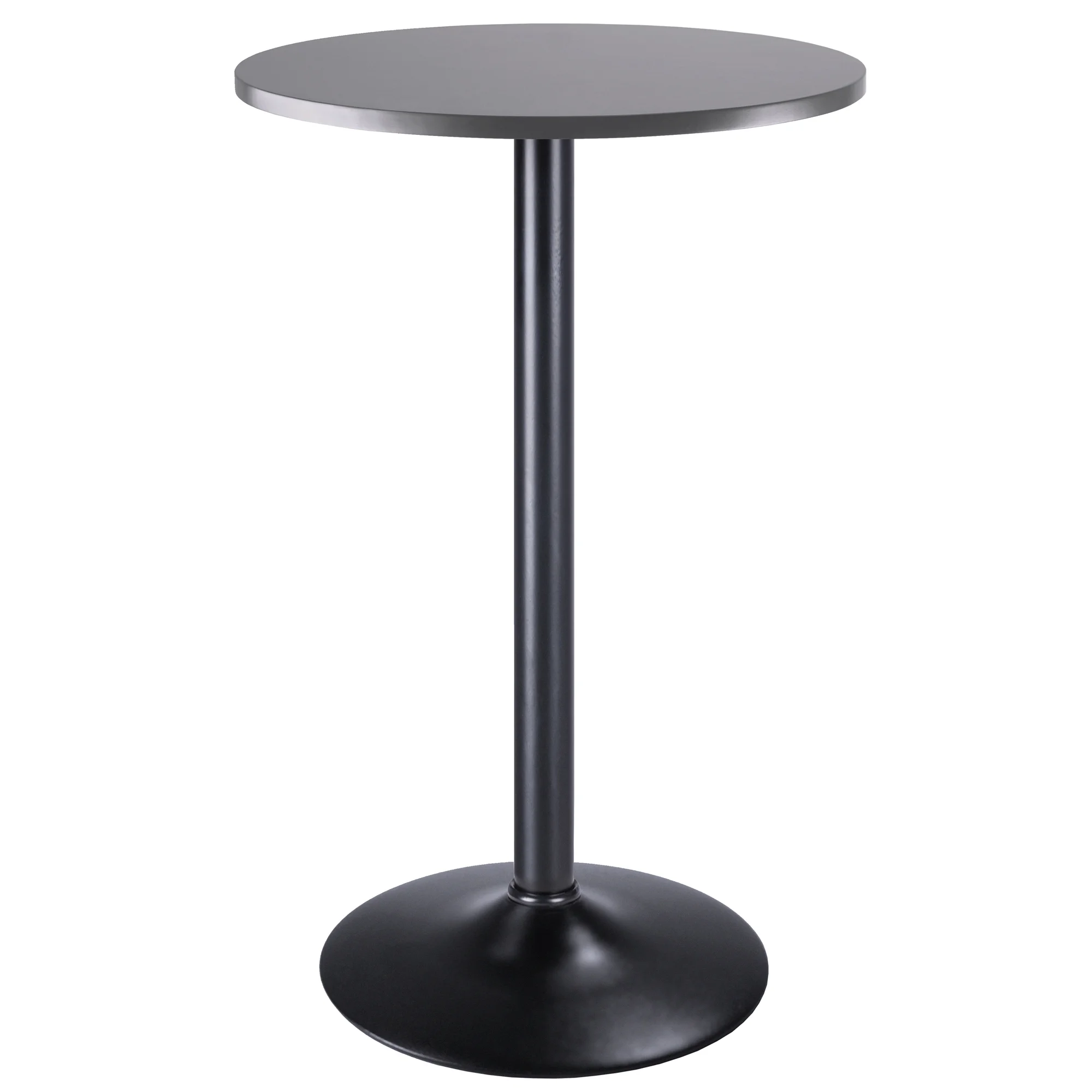 Winsome Tarah Pub Table, Black and Slate Gray Finish