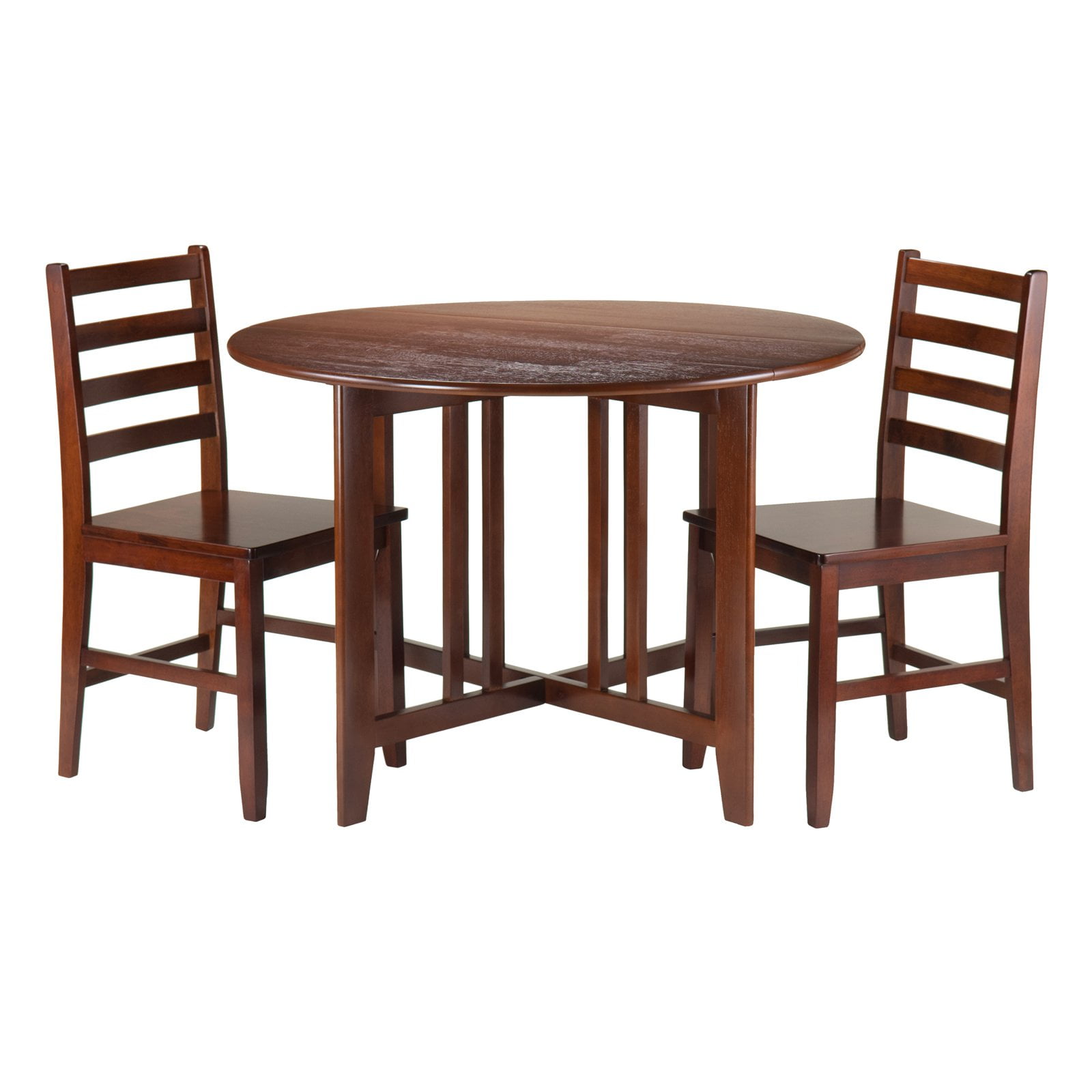 Winsome 3-Piece Transitional Wood Alamo Dining Furniture Set, Walnut
