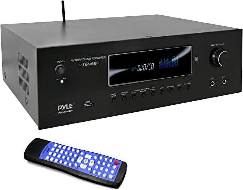 Wireless BT Streaming Home Theater Receiver - 5.2-Ch Surround Sound Stereo Amplifier System with 4K Ultra HD Support, HDMI/MP3/USB/AM/FM Radio (1000 Watt MAX)