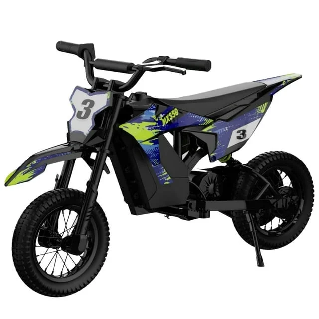Wisairt 36V Dirt Bike DK4 Kids Electric Ride on Motocross Bike for Kids 8+ (Blue)