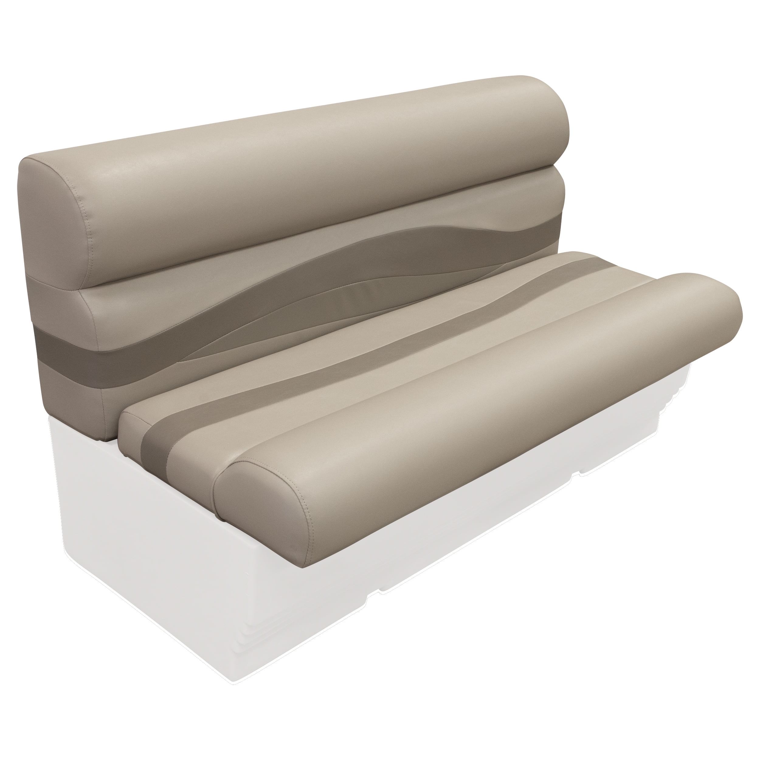 Wise BM1145-1749 Premier Series Pontoon 50" Bench Cushion Set - Mocha Java / Mushroom / Cafe
