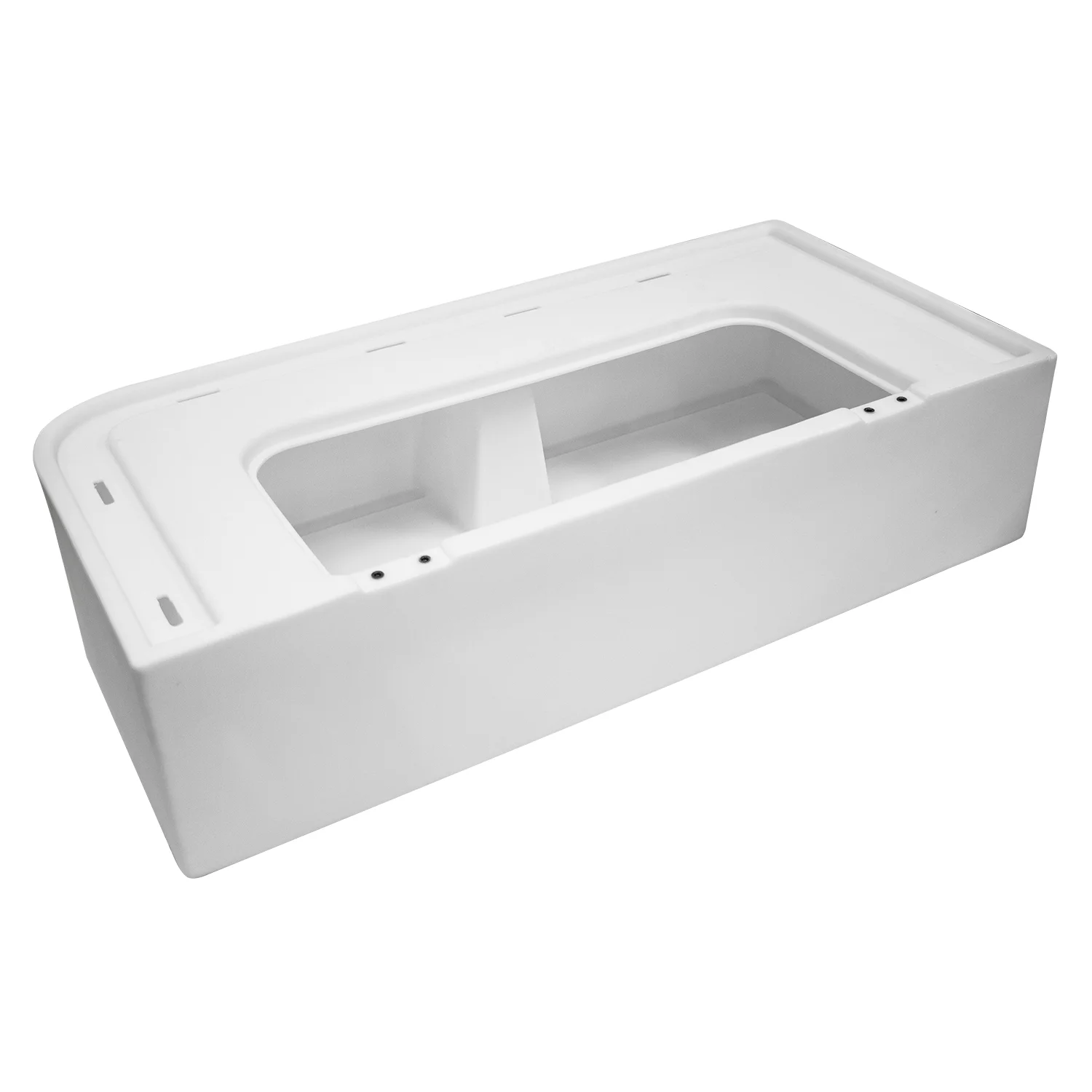 Wise 8WD114-1B-204 Deluxe Series 45" Pontoon Corner Couch Right Radius Seat Base, White