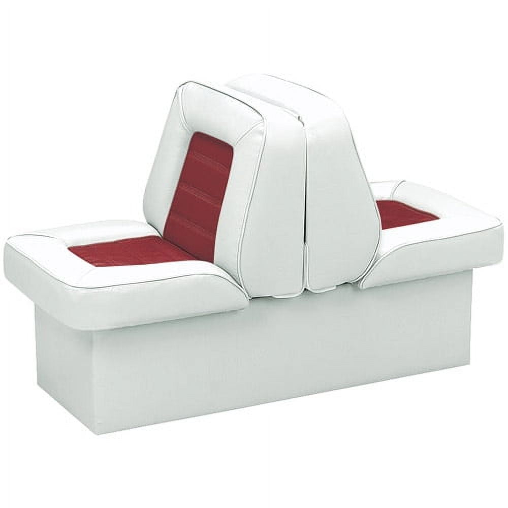 Wise 8WD505P-1-925 Bucket Style Lounge Boat Seat, White-Red
