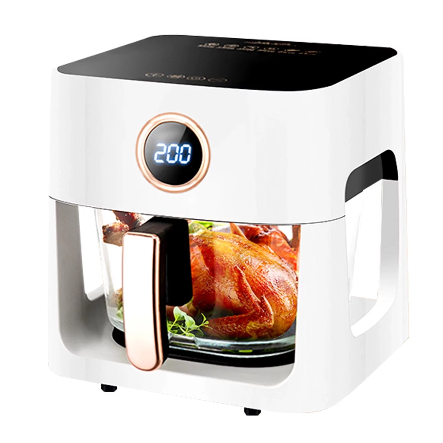 Wobythan Smart 3.6qt Air Fryer, White - Voice Control, Oil-Free Cooking