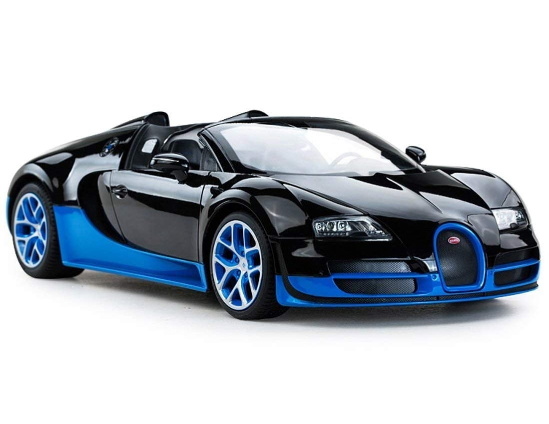Wonder Wheels 1:14 RC Remote Control Bugatti Veyron Grand Sport Vitesse Car - Black/Blue