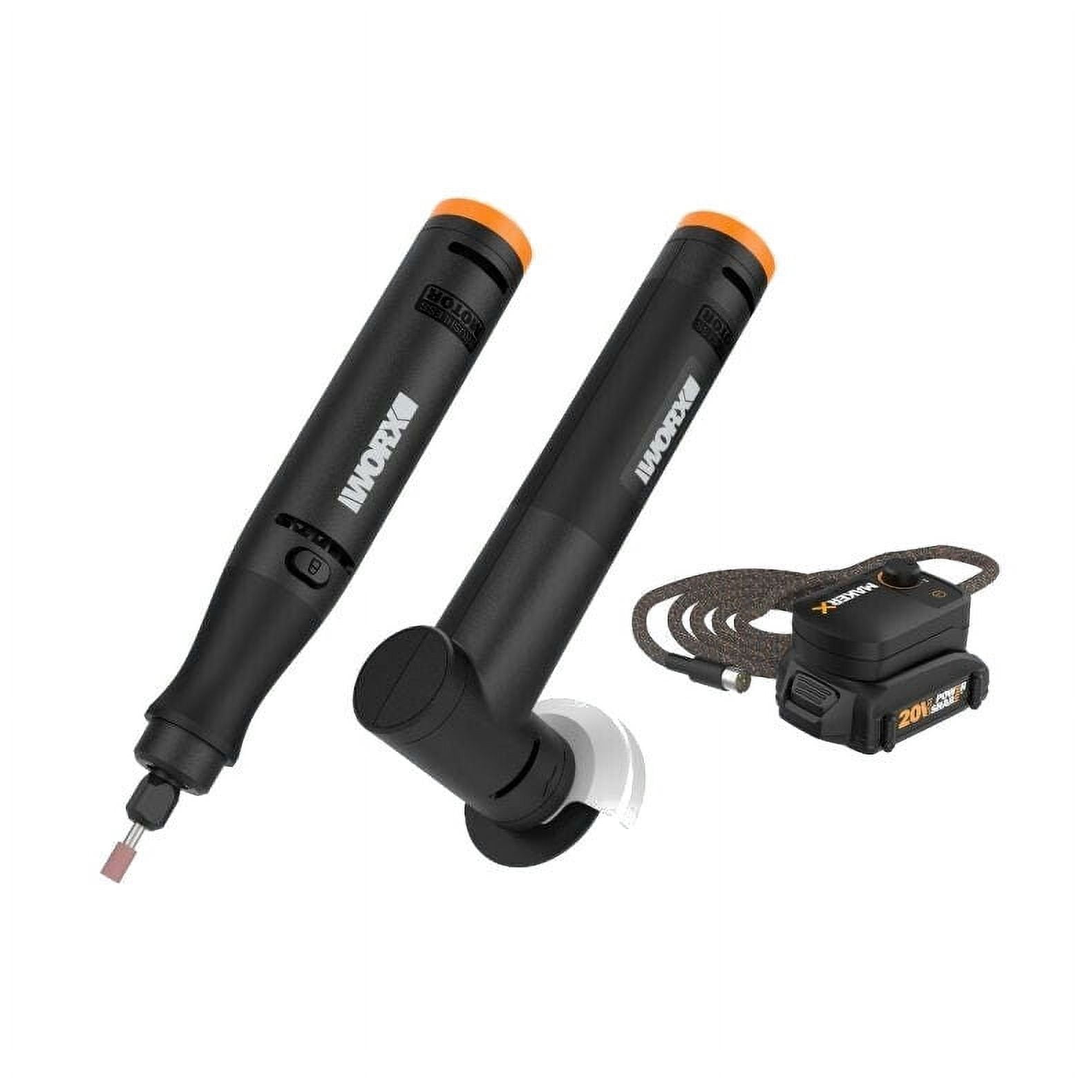 Worx MakerX WX990L 2pc Crafting Tool Combo Kit - Rotary Tool + Angle Grinder
