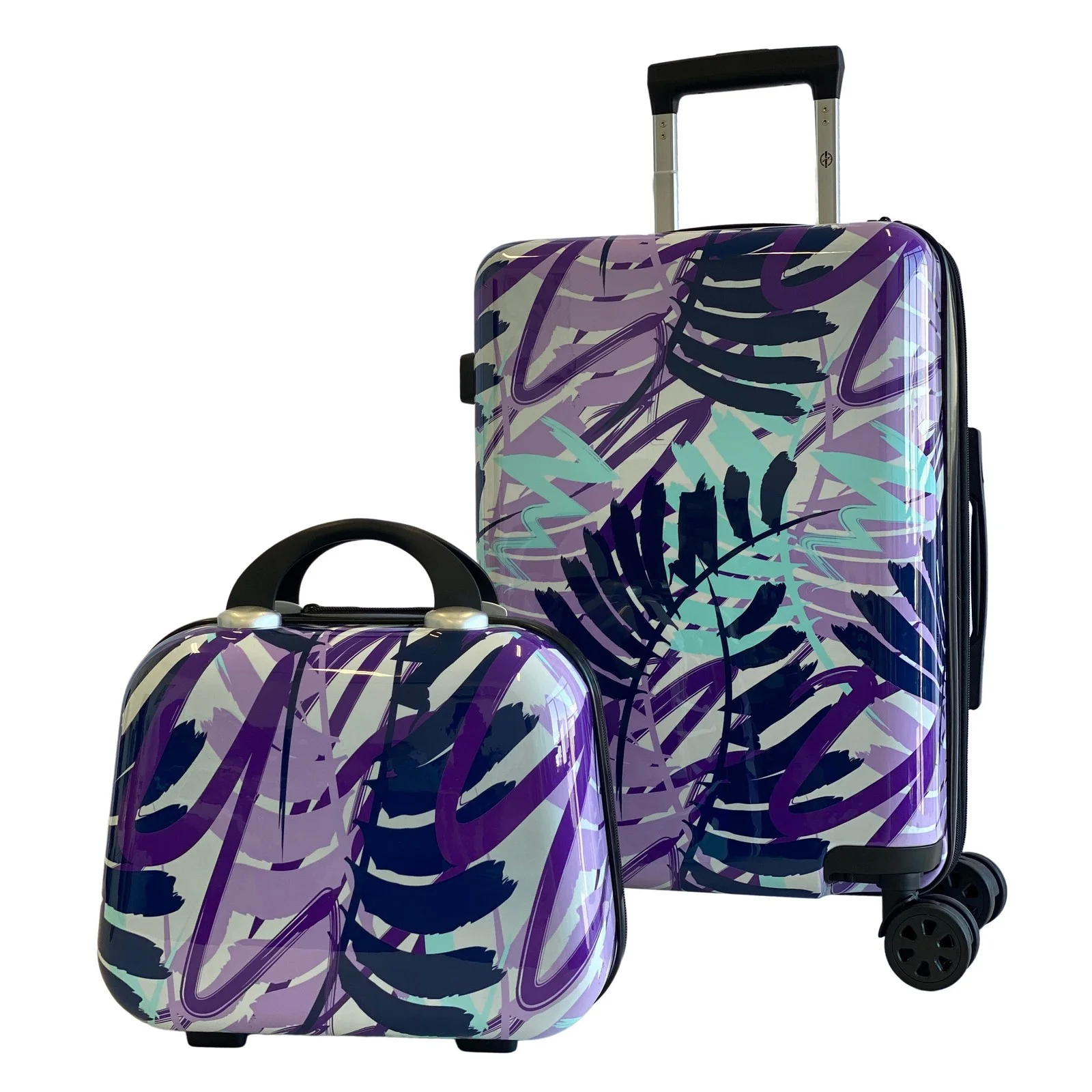 World Traveler Seasons 2-Piece Hardside Carry-on Spinner Luggage Set 20" and 13" – Leaves