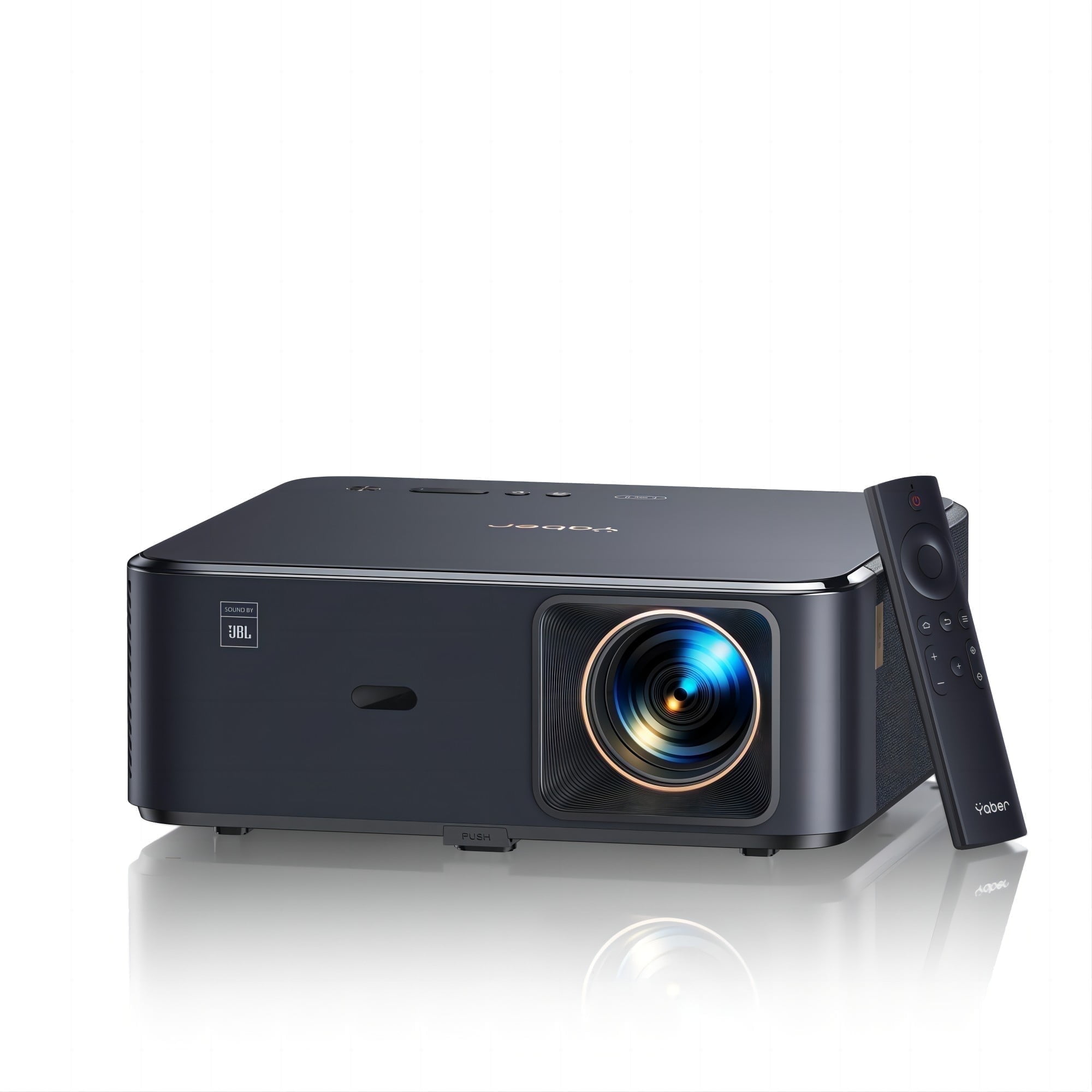 4K Smart Projector with WiFi and Bluetooth, 800 ANSI Native 1080P, High-Quality Audio, Auto Focus & Keystone Correction, 8000+ Apps, NFC Mirroring