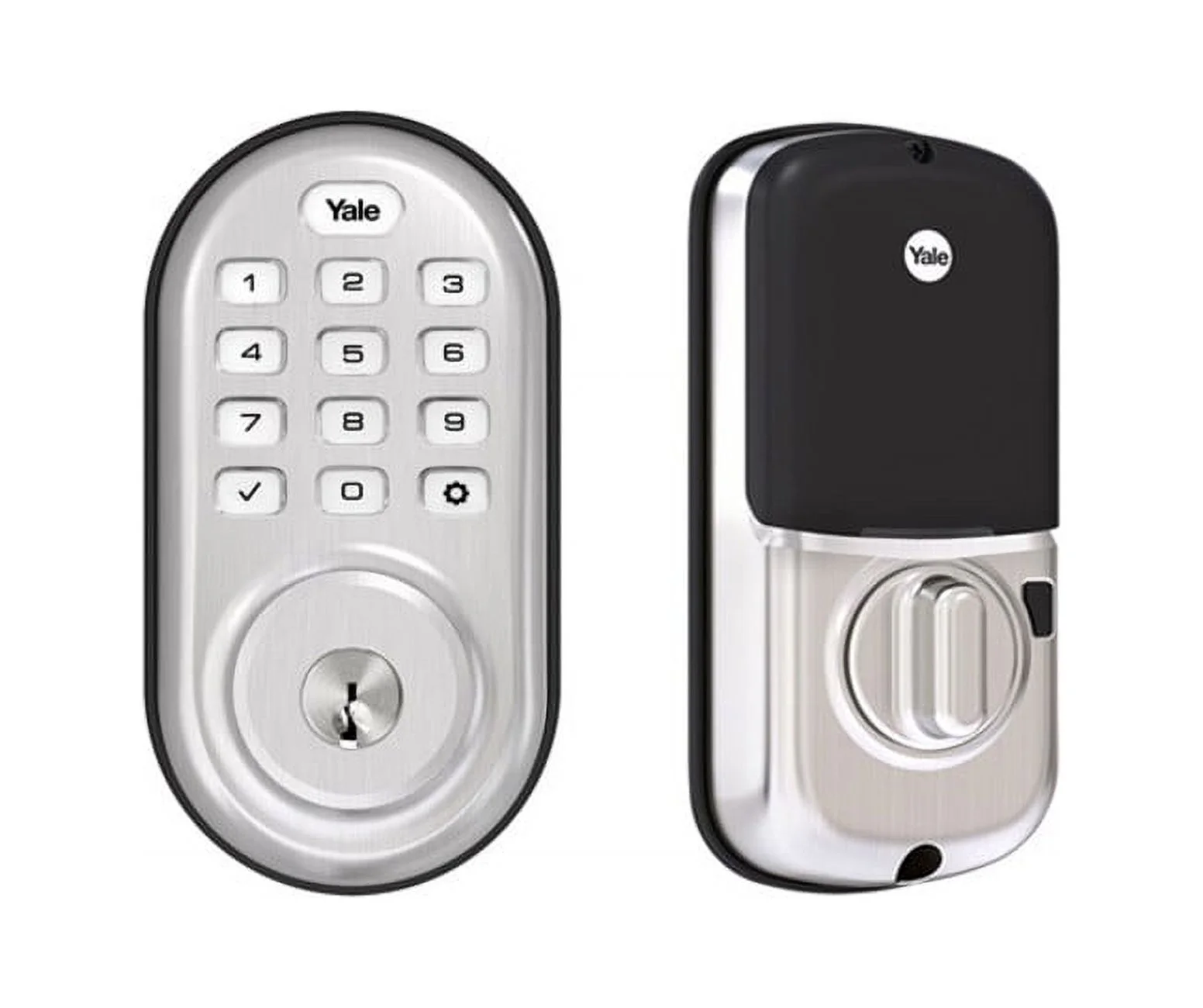 Yale Assure Lock with Z-Wave - Smart Keypad Deadbolt - Works with Ring Alarm, Samsung SmartThings, Wink and More (Hub required, sold separately) - Satin Nickel