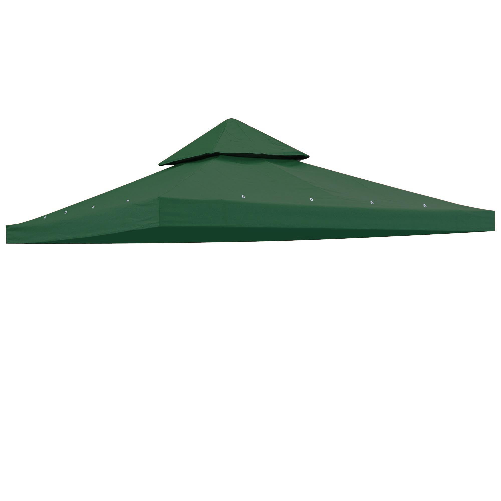 Yescom 8x8Ft 2-Tier Gazebo Top Replacement UV30+ for 2 Tier Outdoor Patio Canopy Cover Party Backyard Garden Green