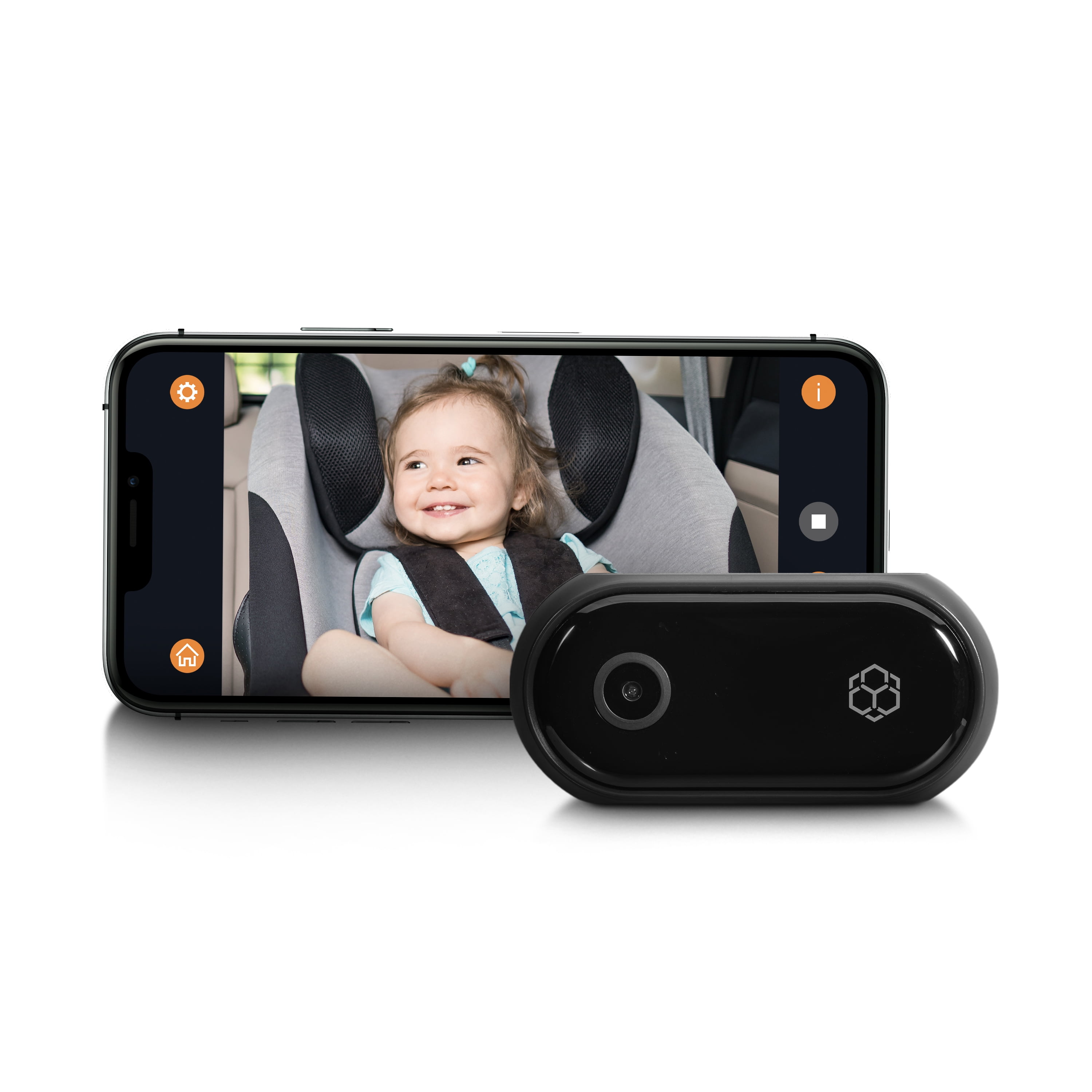 YADA Wireless in-Car 1080P Portable Baby Monitor Camera, Universal Compatibility, App Control and Record