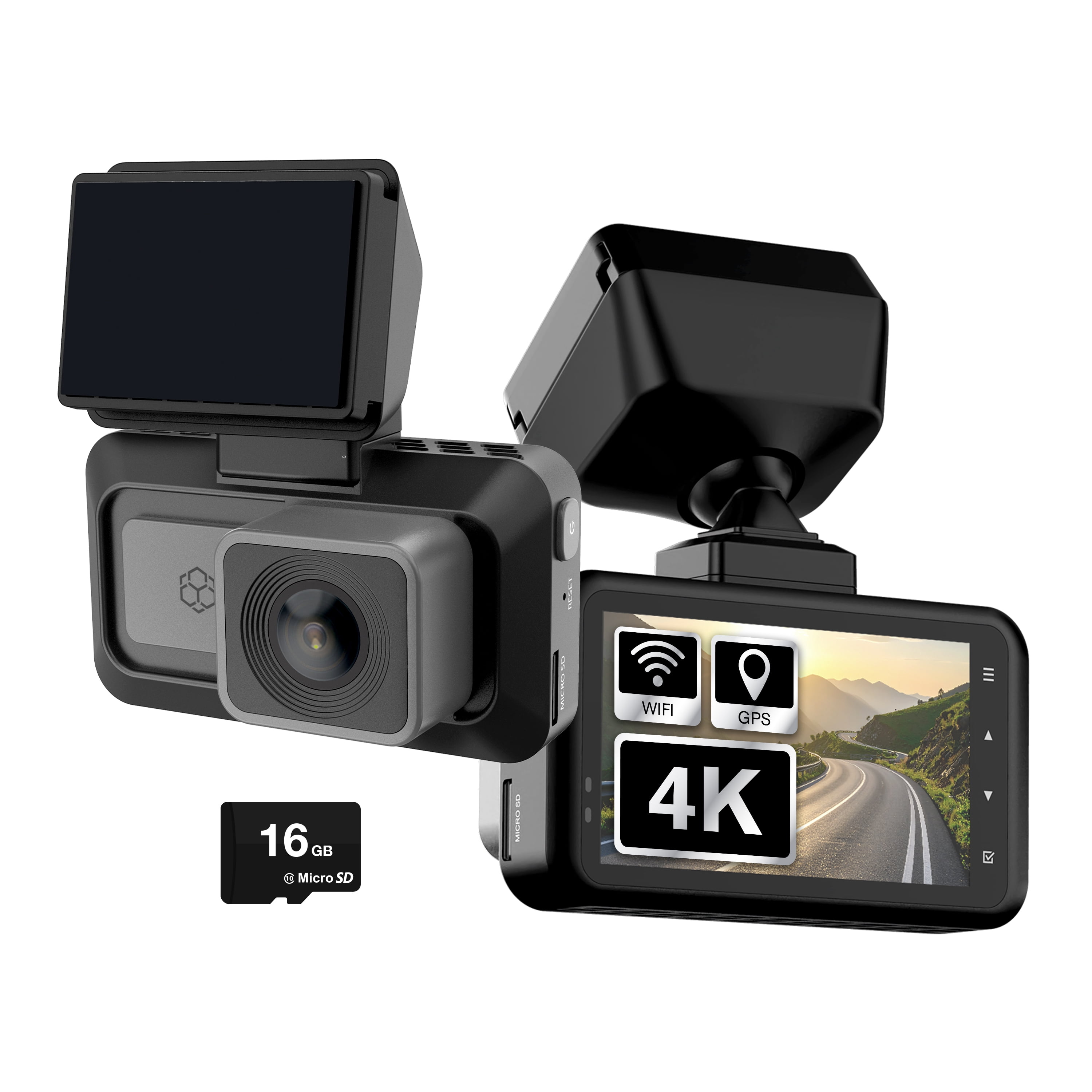 YADA Roadcam PRO 4K Dash Cam with Smart G-Sensor, Parking Surveillance, GPS, App Connect, BT532966