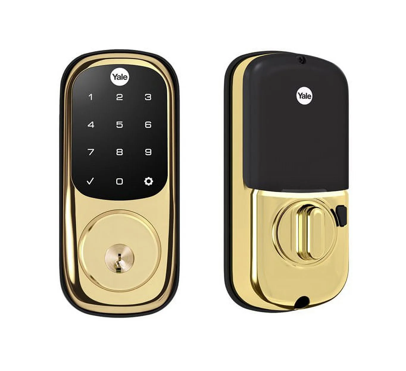 YRD226NR605 Assure Touchscreen Stand Alone Deadbolt Bright Brass Finish