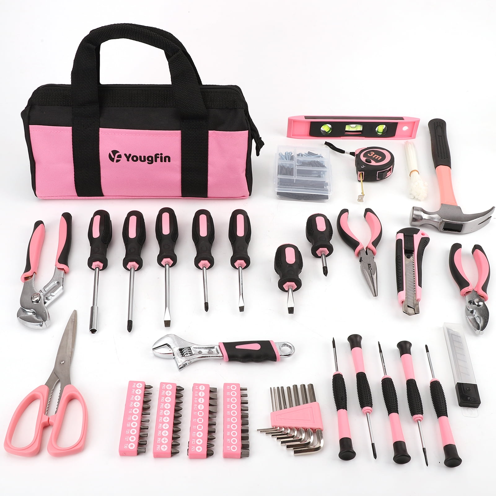 Yougfin Repairing Tool Set with Portable Bag, 215 Piece