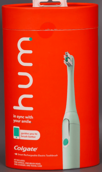 hum by Colgate Smart Electric Toothbrush, Rechargeable Sonic Toothbrush with Travel Case, Teal