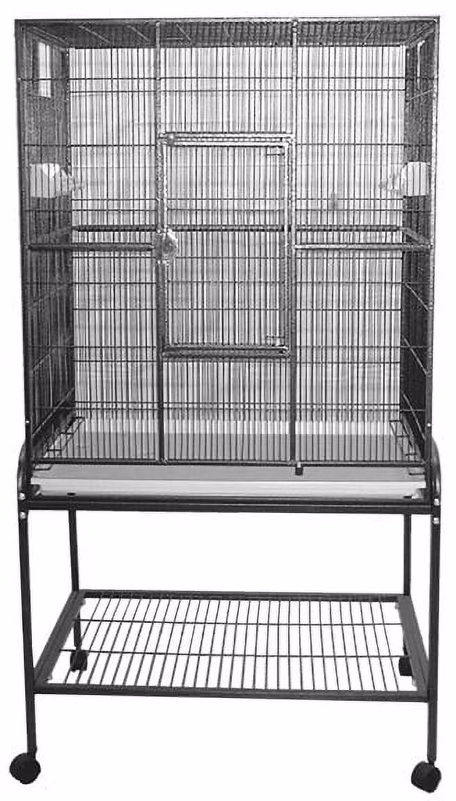 A and E Cage Co. Wrought Iron Flight Cage-Platinum